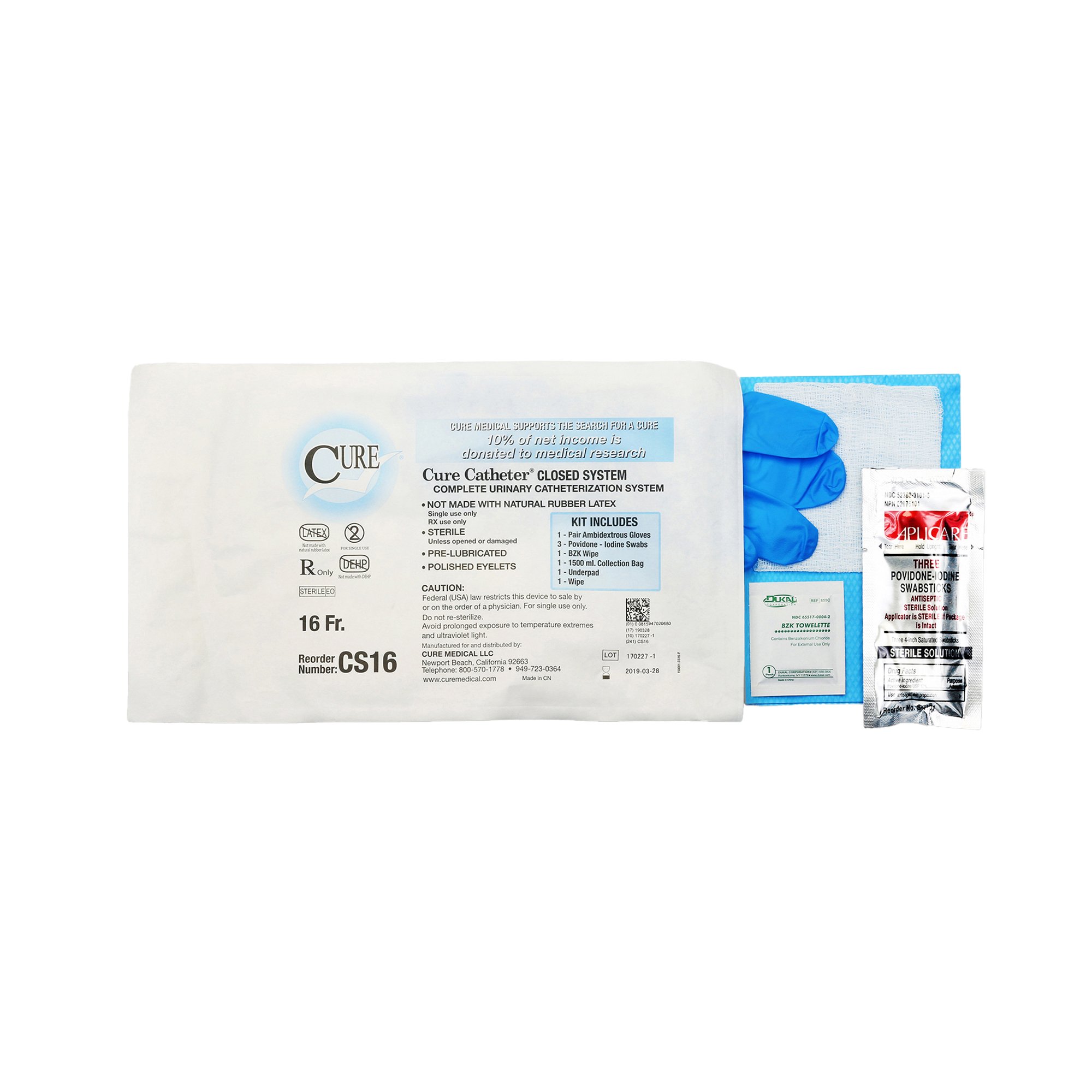 ConvaTec - CS16 Cure Catheter™ Intermittent Catheter Kit