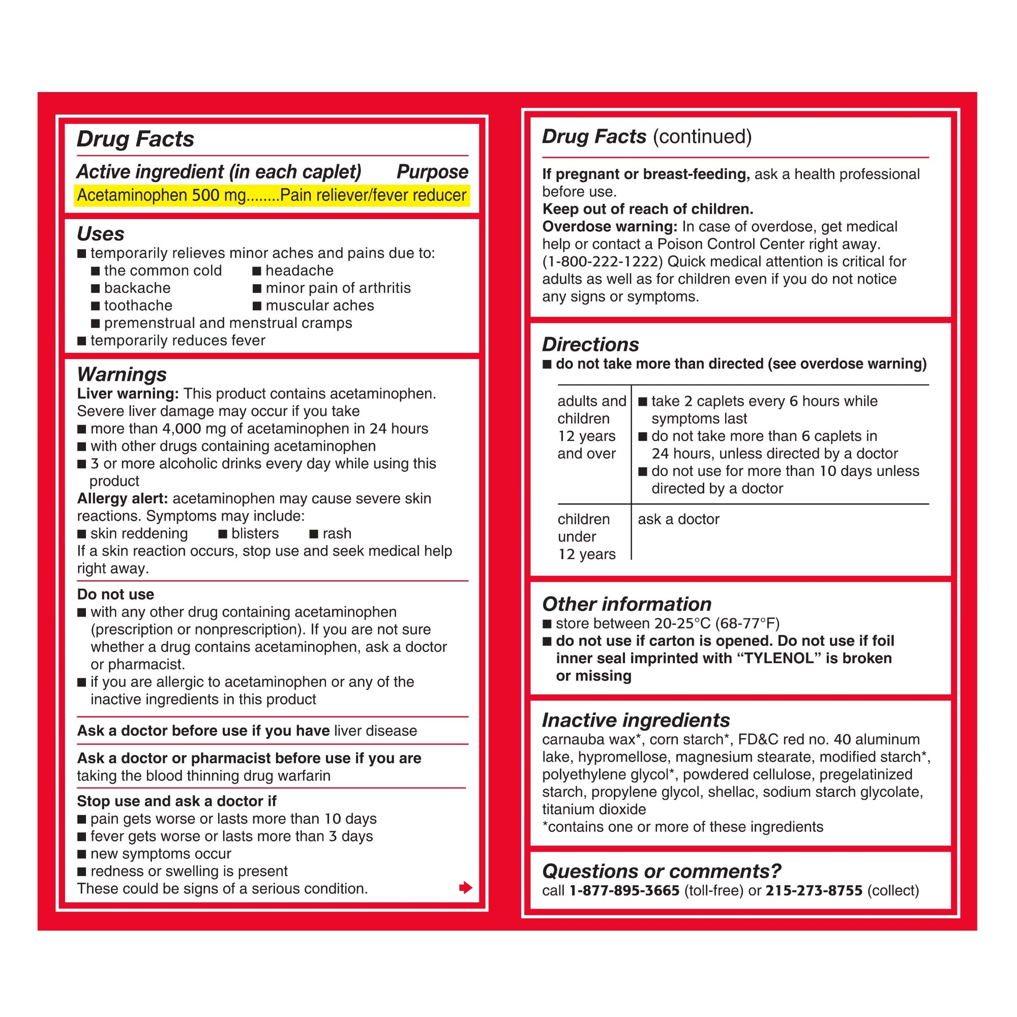 Kenvue Brands LLC - 304490900 Tylenol® Extra Strength Caplets