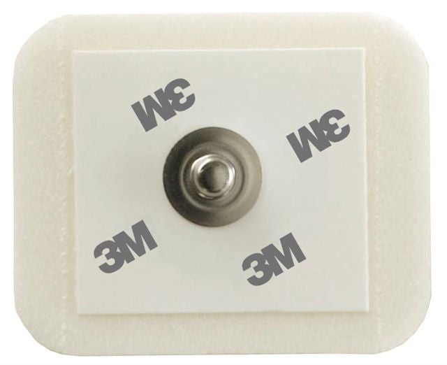 Solventum Corporation - 2228 ECG Monitoring Electrode 3M™ Snap Connector Sticky Gel Foam Backing Adult Non-Radiolucent 50 per Pack
