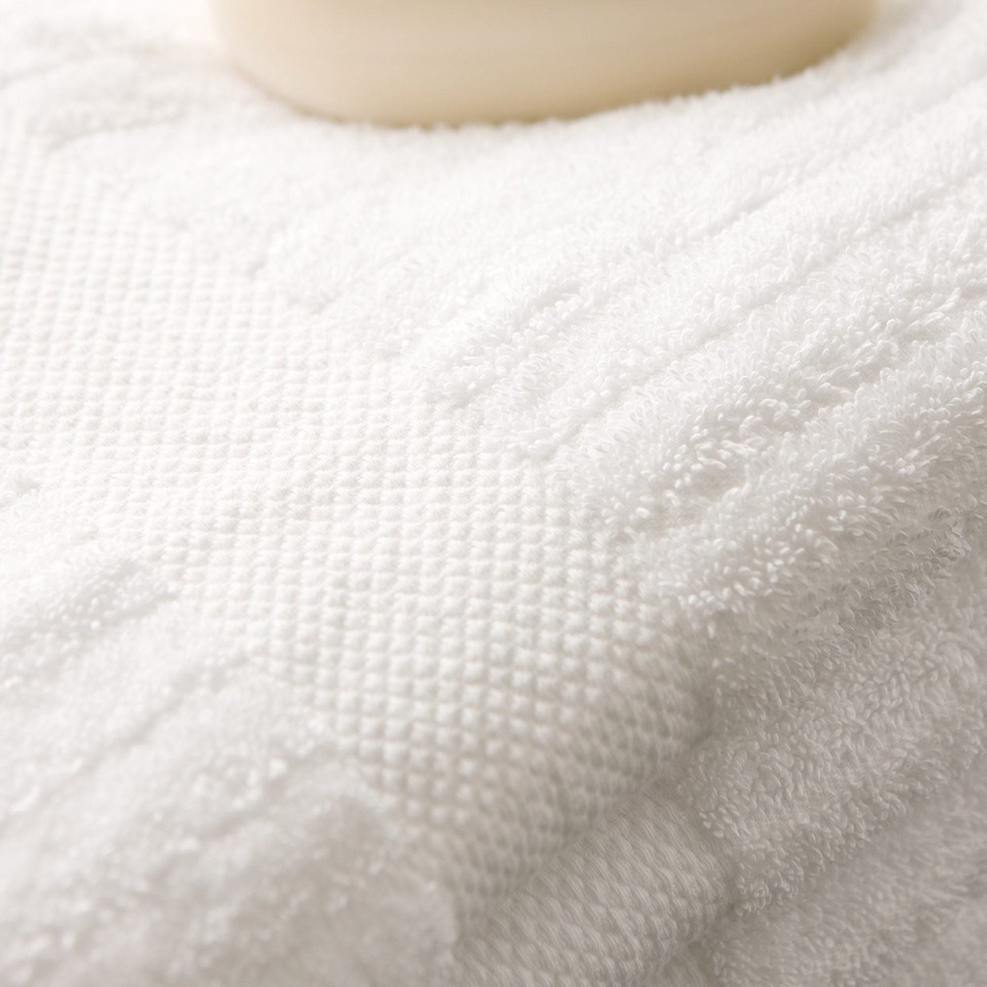 Standard Textile - 46815100 Washcloth Luxury Stripe 13 X 13 Inch White Reusable