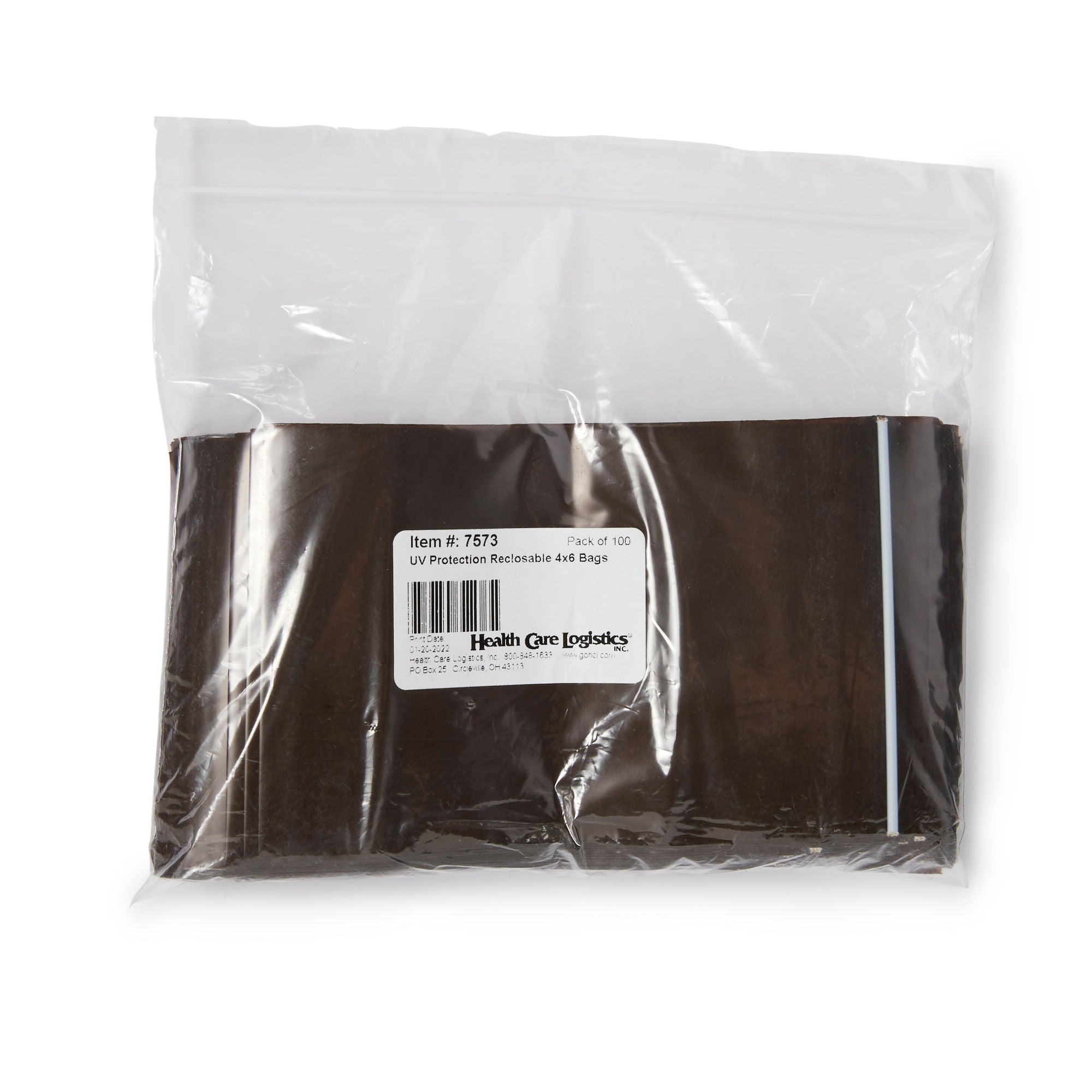 Health Care Logistics - 7573 Minigrip® Zippit® Reclosable UV Protection Bag