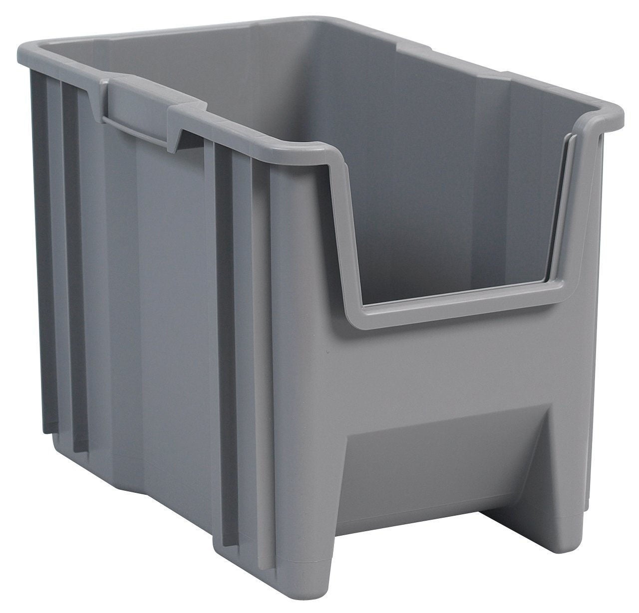 Akro-Mils - 13014GREY Stackable Storage Bin Stak-N-Store Gray Plastic 10-7/8 X 12-1/2 X 17-1/2 Inch