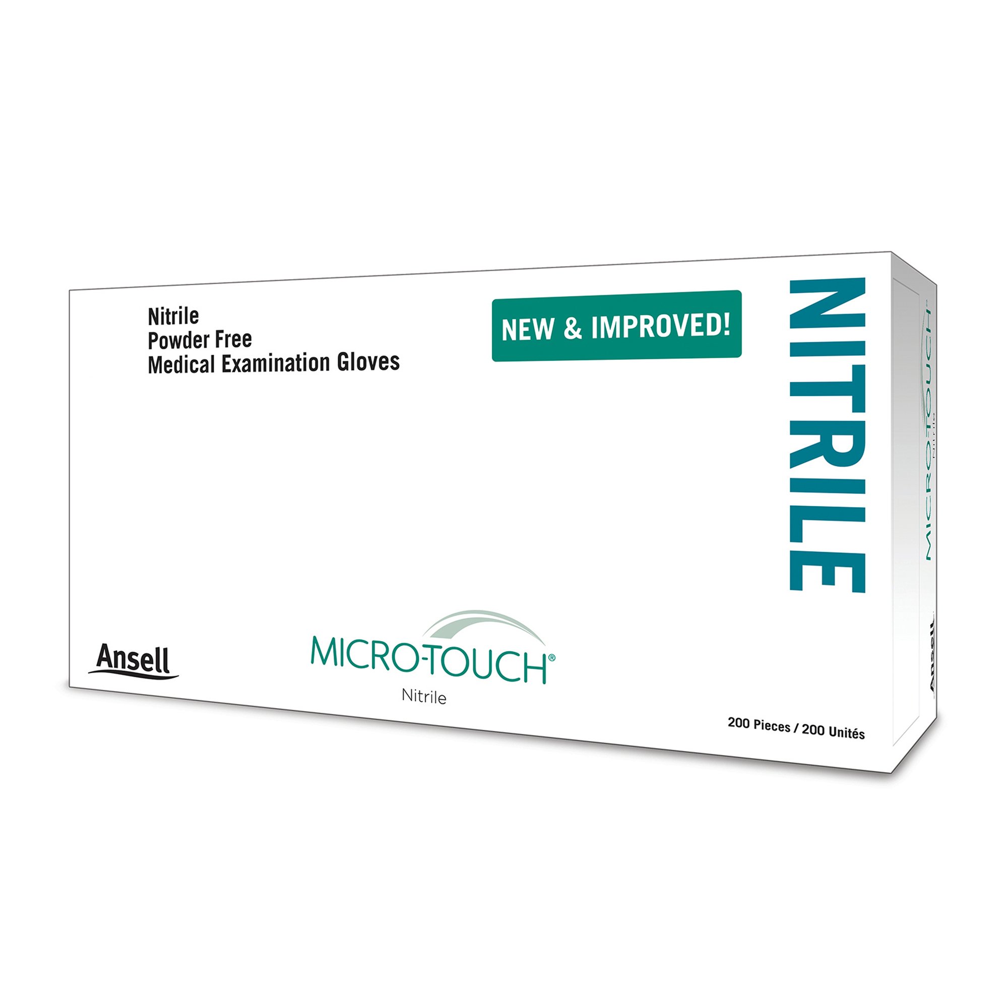 Ansell 6034301 - Micro-Touch® Nitrile Exam Glove, Small, Blue - 1/Box, 10/Case