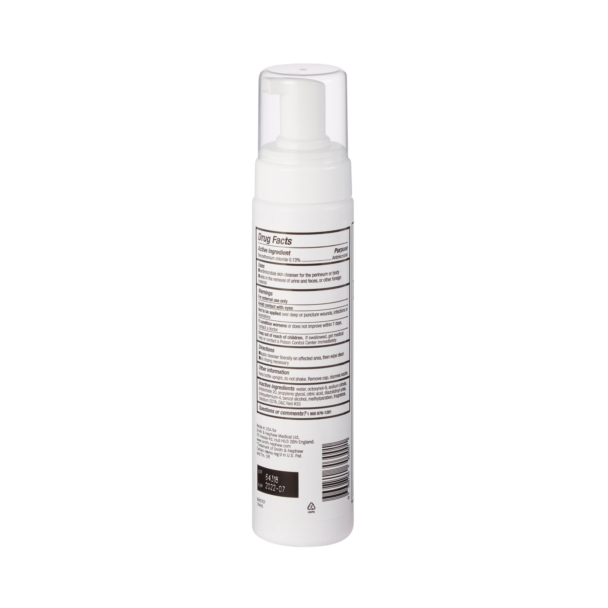 Secura Total Body Rinse-Free Antimicrobial Body Wash 59430300 by Smith & Nephew