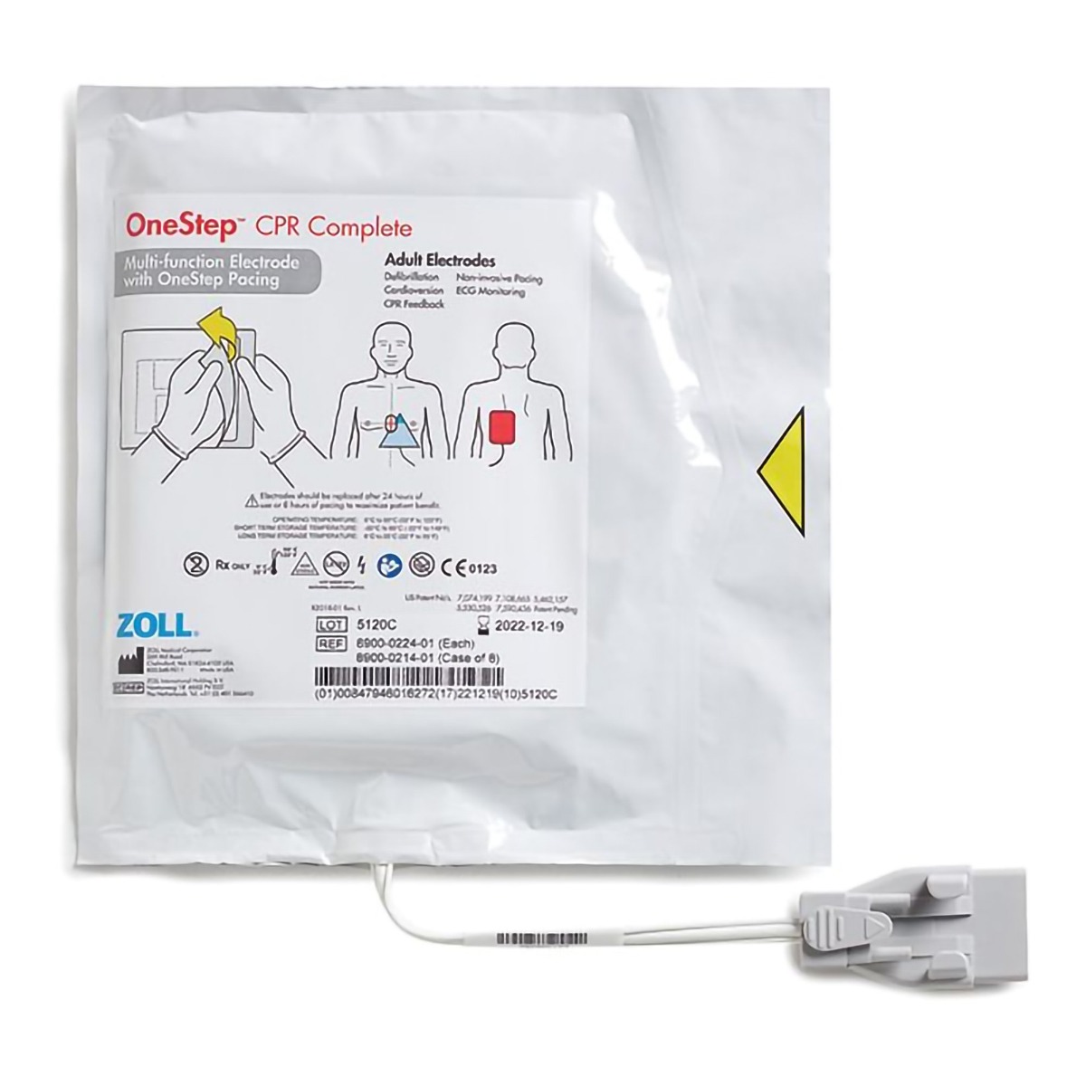 Zoll Medical 8900-0214-01 - Multi-Function Electrode Pad OneStep™ Adult - Case/8