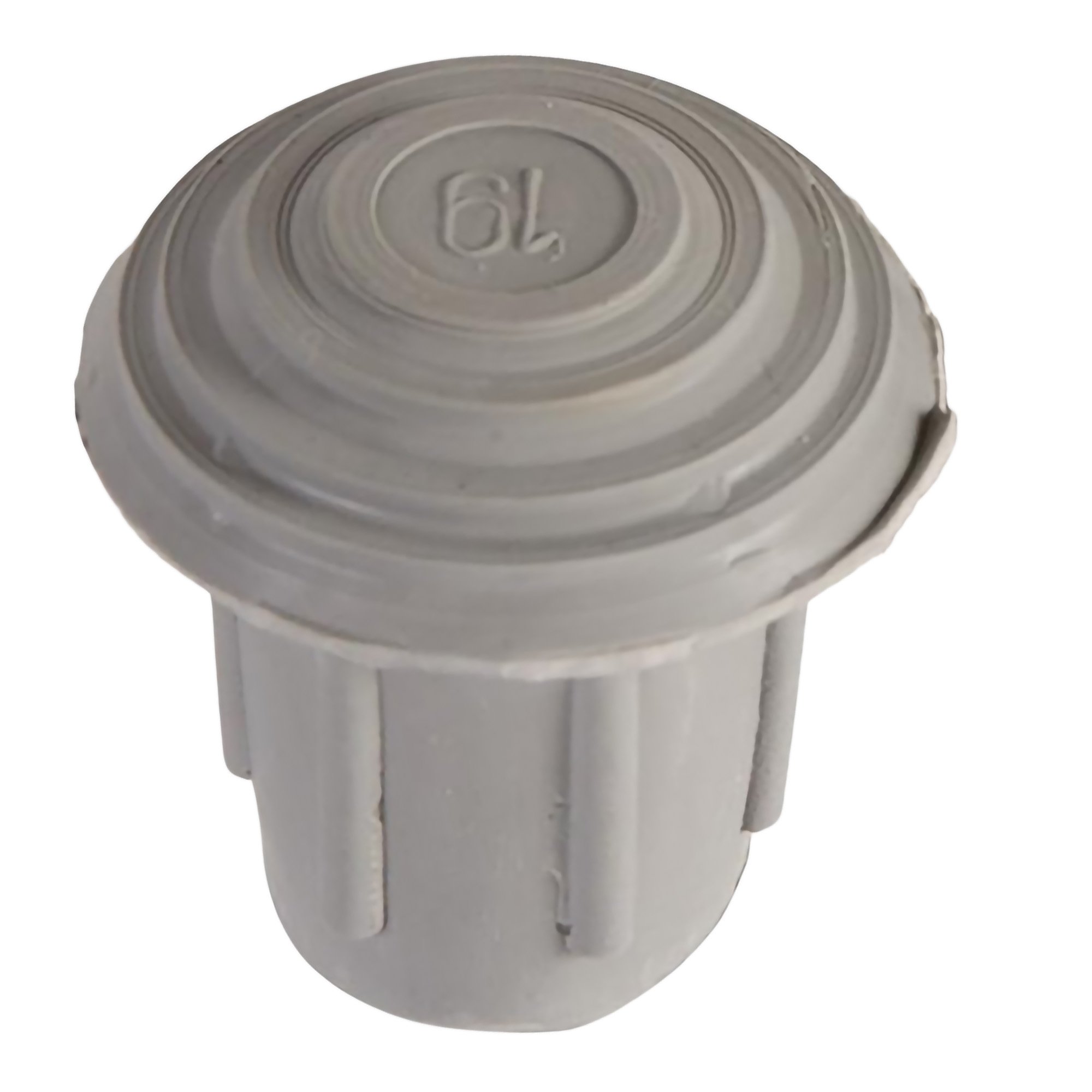 Mabis Healthcare 519-1373-9504 - Mabis Replacement Tips for Walkers, Canes and Commode Chairs, 1-inch - 4/Box