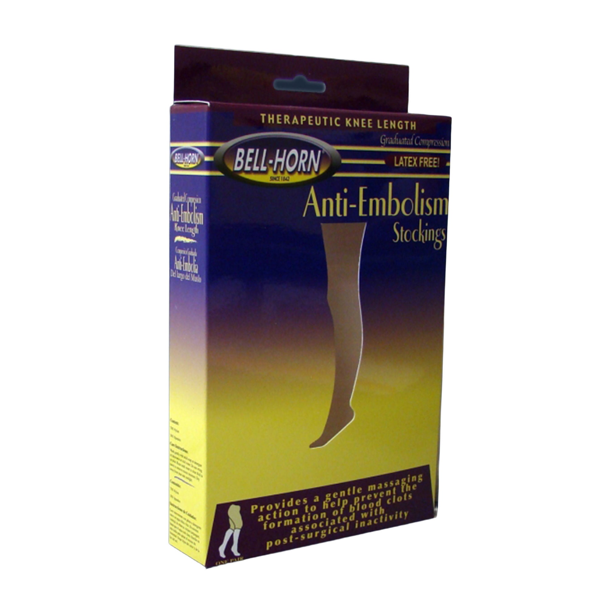 DJO - 11300S Anti-embolism Stocking Knee High Small Black Closed Toe