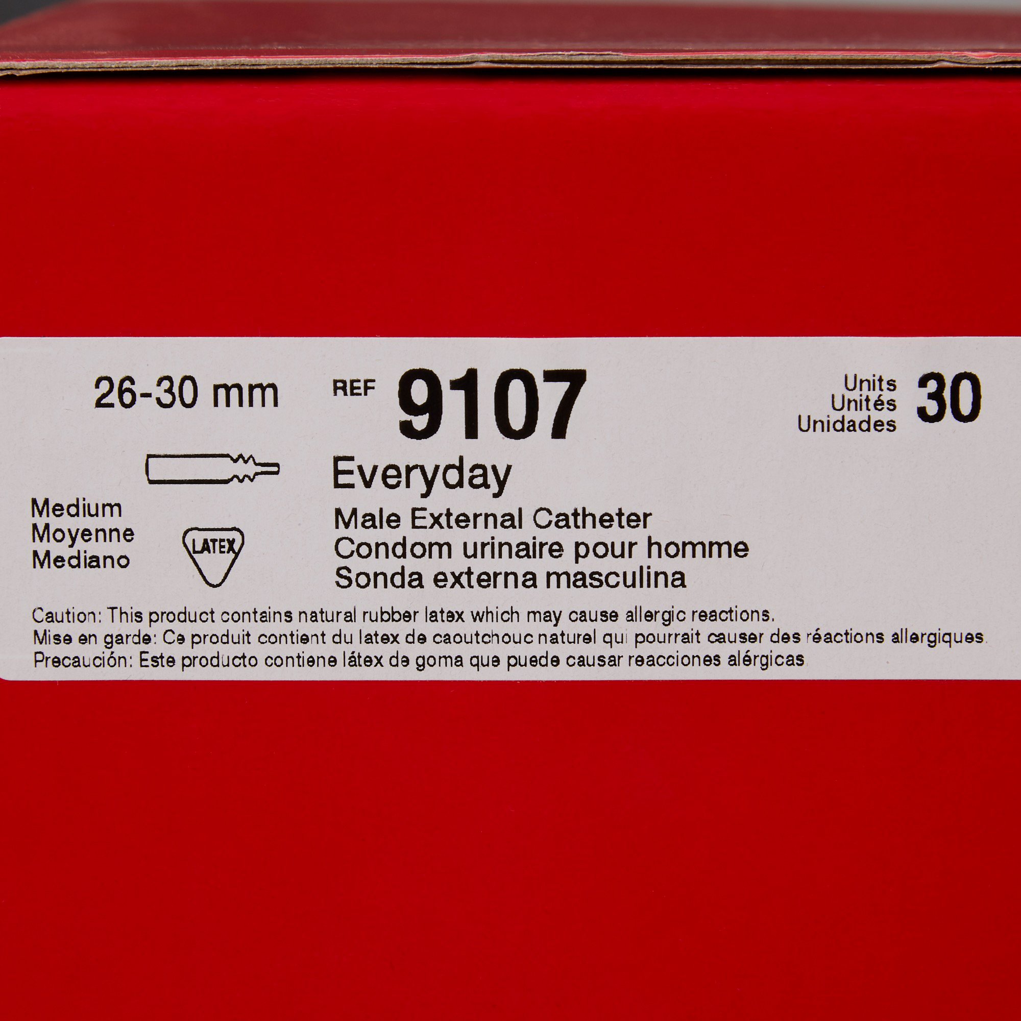 Hollister 9107 - Hollister Everyday™ Male External Catheter, Medium - 1/Each, 30/Box