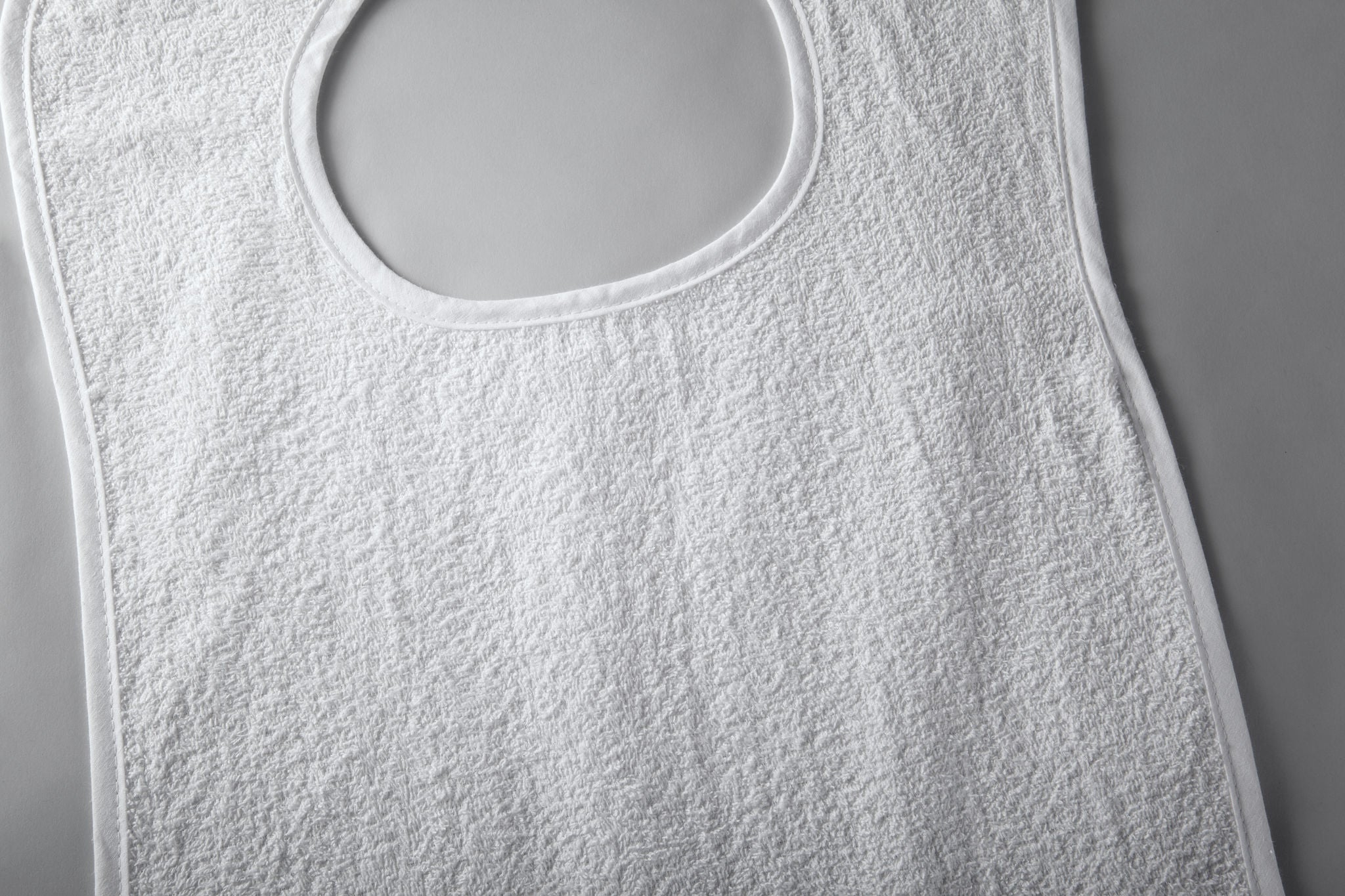 Standard Textile - 97111100 Bib Hook and Loop Closure Reusable Terry Cloth White