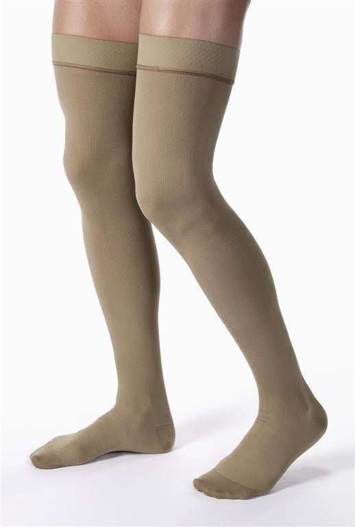 BSN Medical - 115407 Compression Stocking Jobst® for Men Thigh High X-Large Khaki Closed Toe