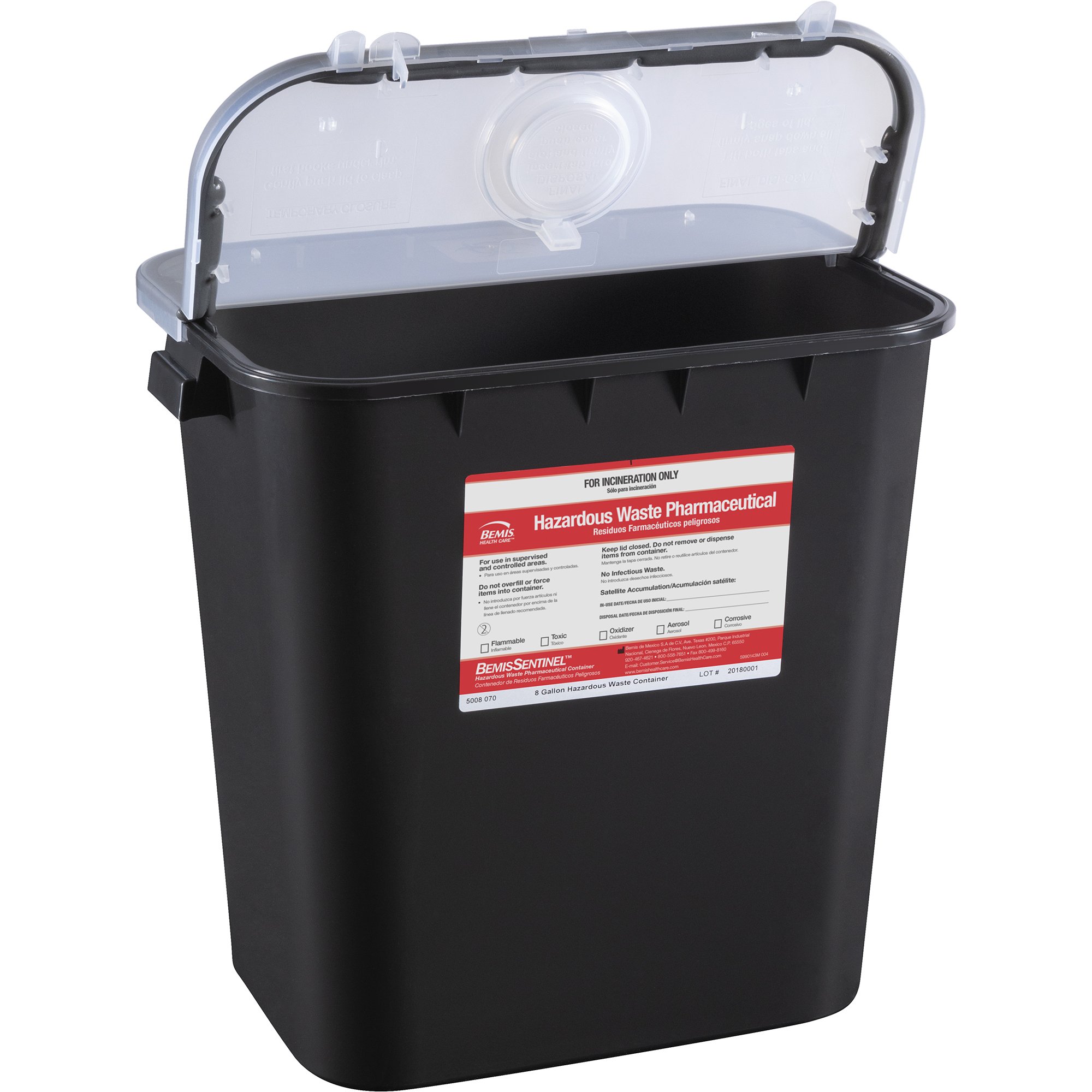 Bemis Healthcare 5008 070 - Bemis™ Sentinel RCRA Waste Container - 10/Case