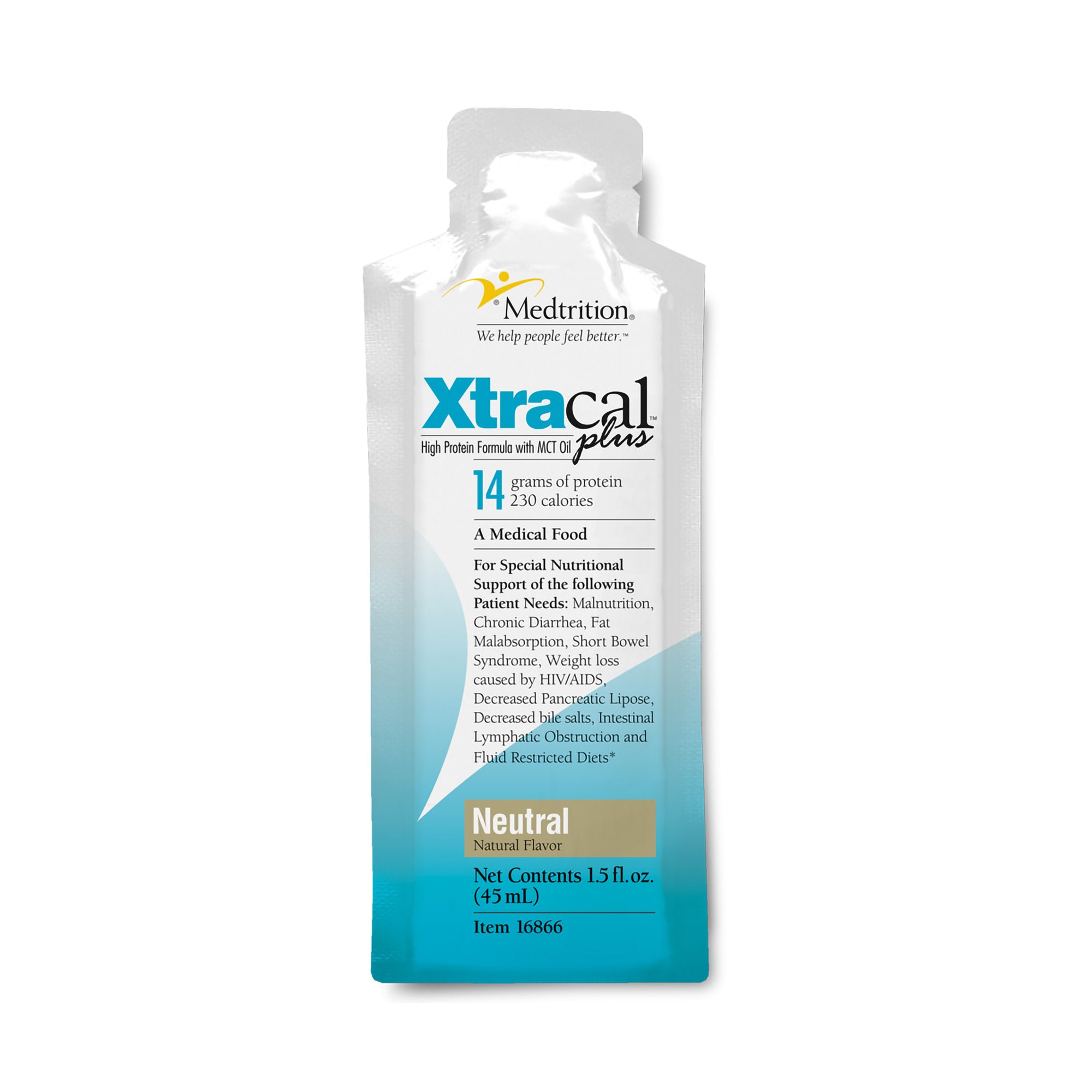Medtrition-National Nutrition 16866 - XtraCal™ Plus Concentrate High Protein Formula with MCT Oil - 1/Each, 50/Case