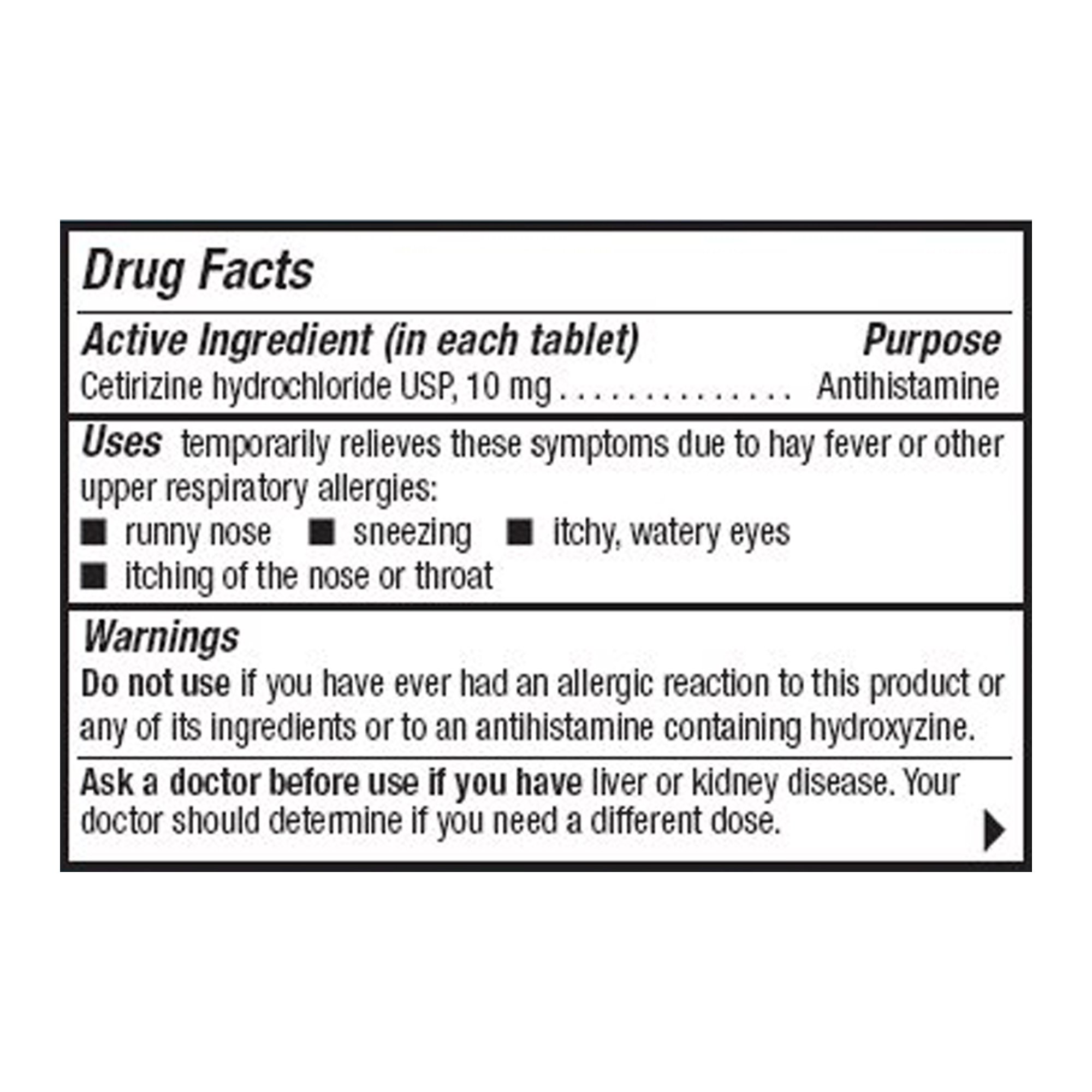 Mylan Pharmaceuticals - 00378363701 Mylan Cetirizine HCl Allergy Relief