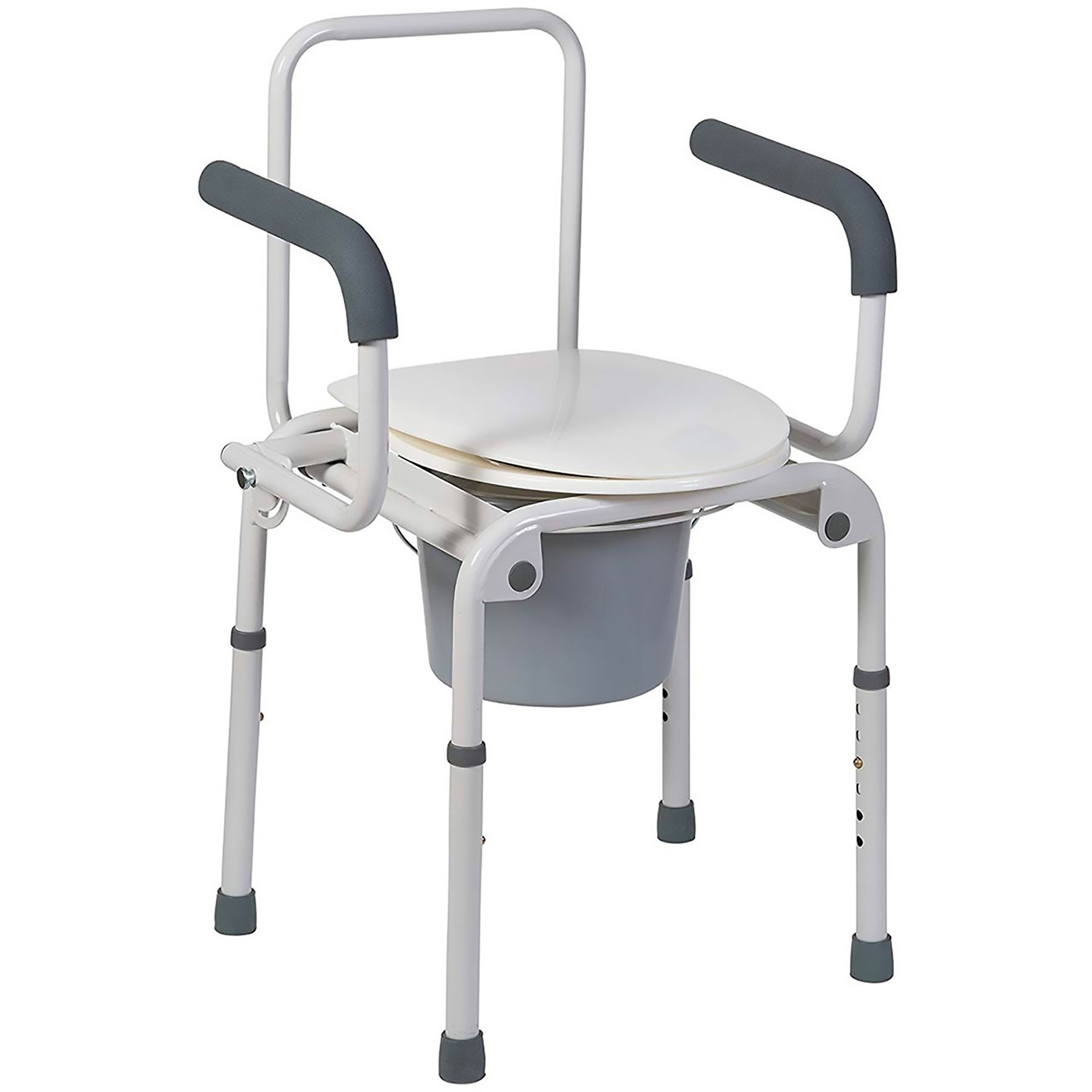 Mabis Healthcare - 520-1213-1900 Mabis® Drop-Arm Steel Commode