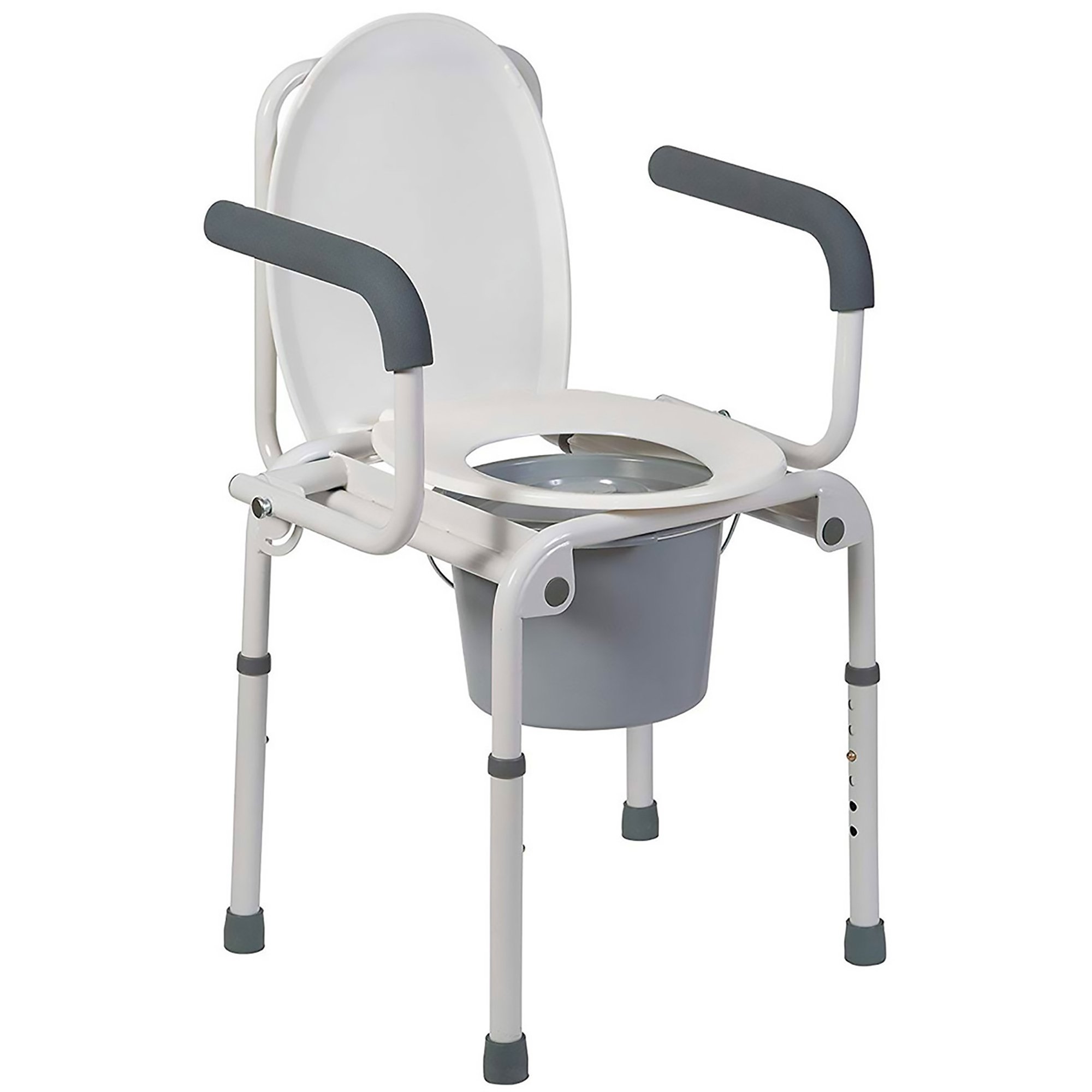Mabis Healthcare - 520-1213-1900 Mabis® Drop-Arm Steel Commode