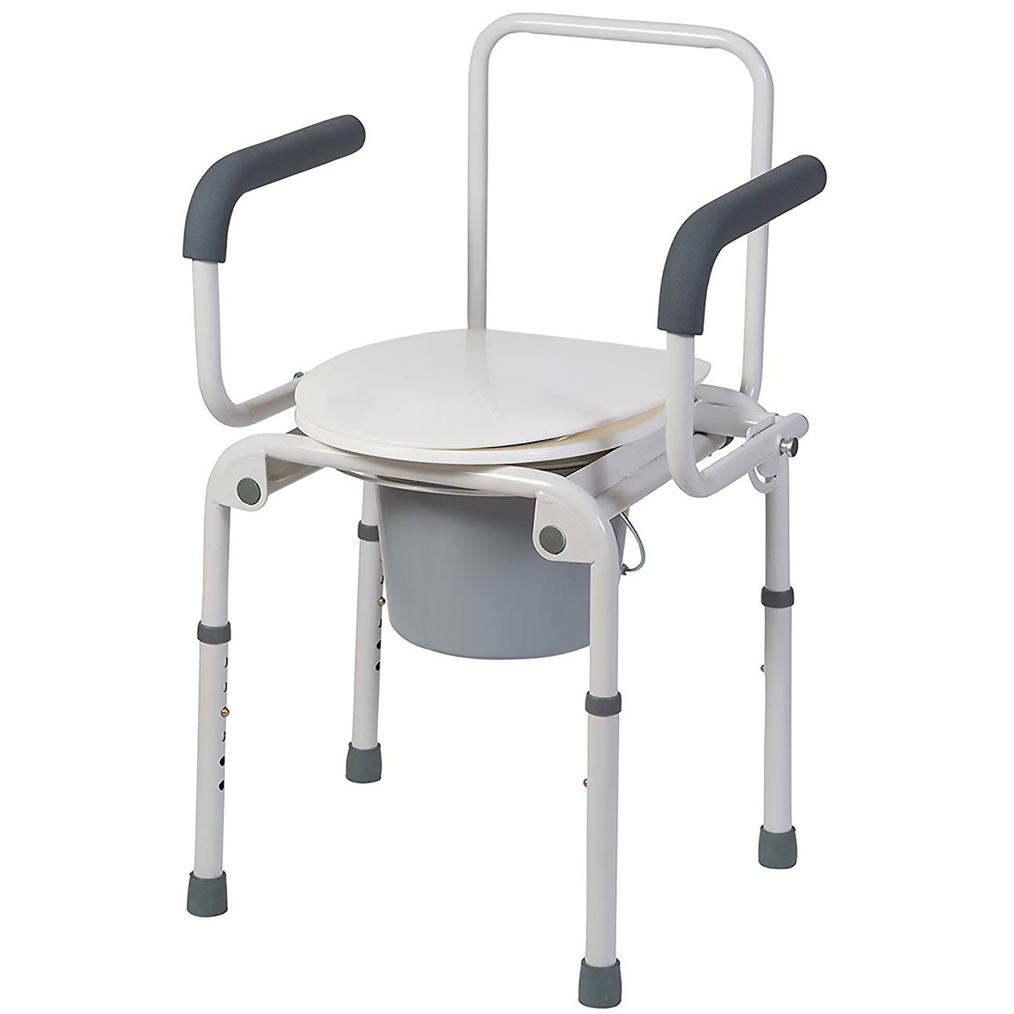 Mabis Healthcare - 520-1213-1900 Mabis® Drop-Arm Steel Commode
