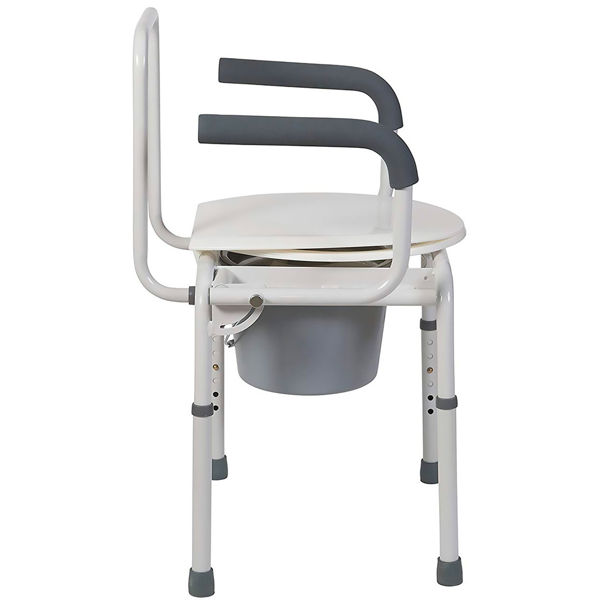 Mabis Healthcare - 520-1213-1900 Mabis® Drop-Arm Steel Commode