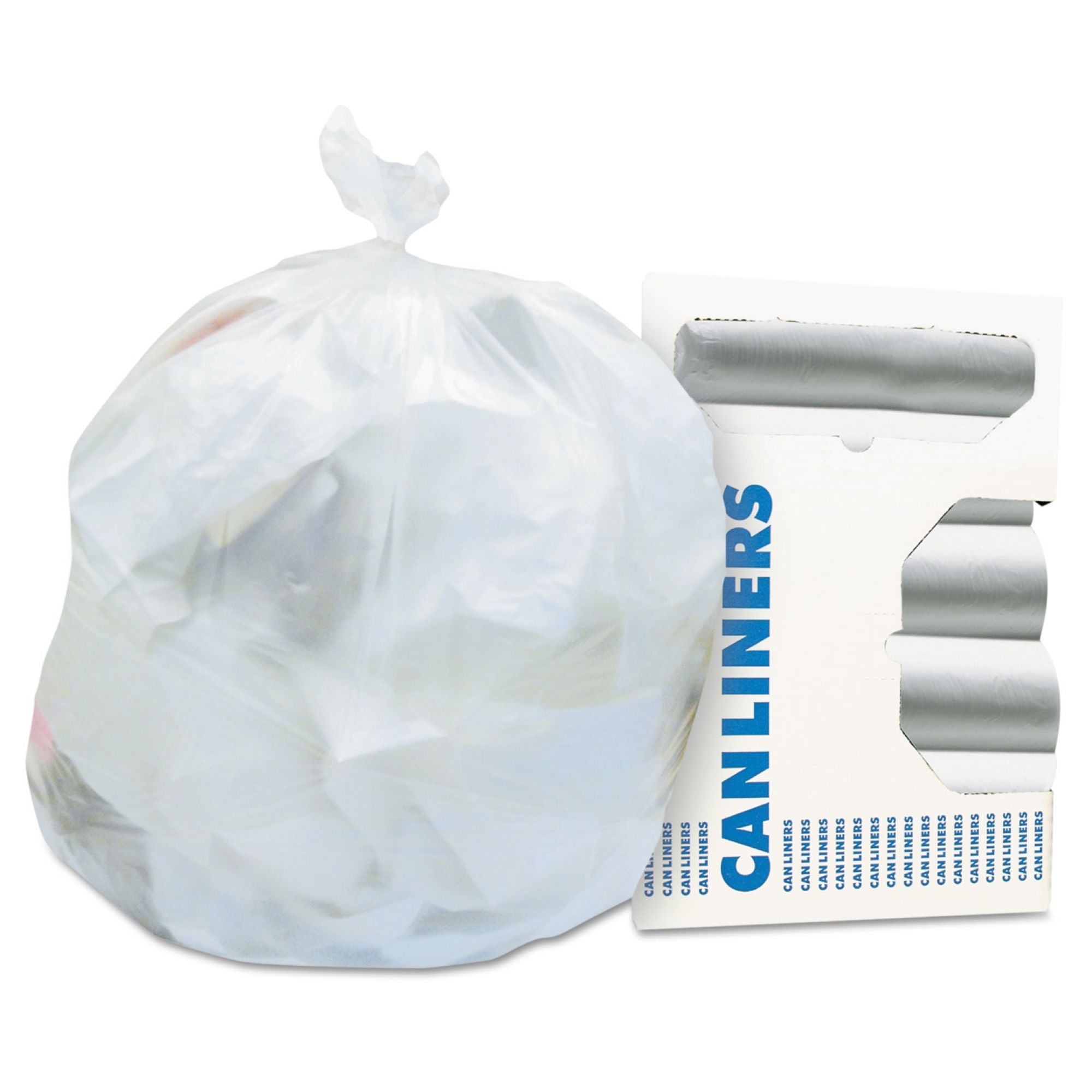 Essendant Co-United Stationers - HERZ4022RNR01 Trash Bag Heritage™ 7 gal. 6 Mic. 20 X 22 Inch Natural Light Duty Star Seal Bottom Coreless Roll