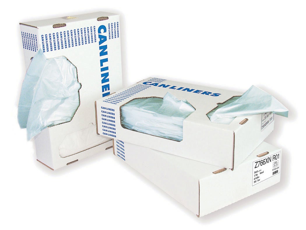 RJ Schinner Co - Z8048HN R01 Trash Bag Heritage™ 45 gal. 13 Mic. 40 X 48 Inch Natural Heavy Duty Star Seal Bottom Coreless Roll
