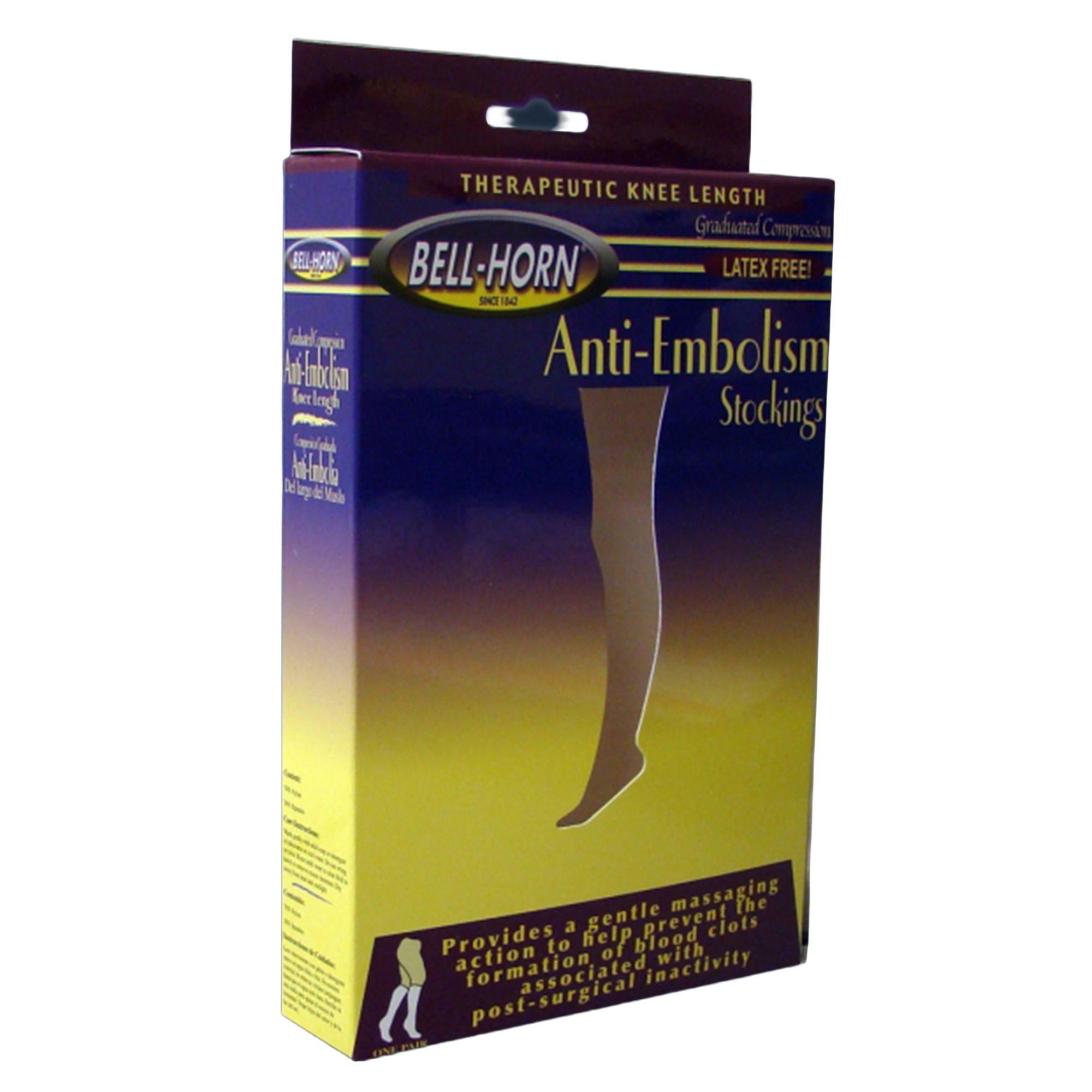 DJO - 11110M Anti-embolism Stocking Thigh High Medium Beige Closed Toe