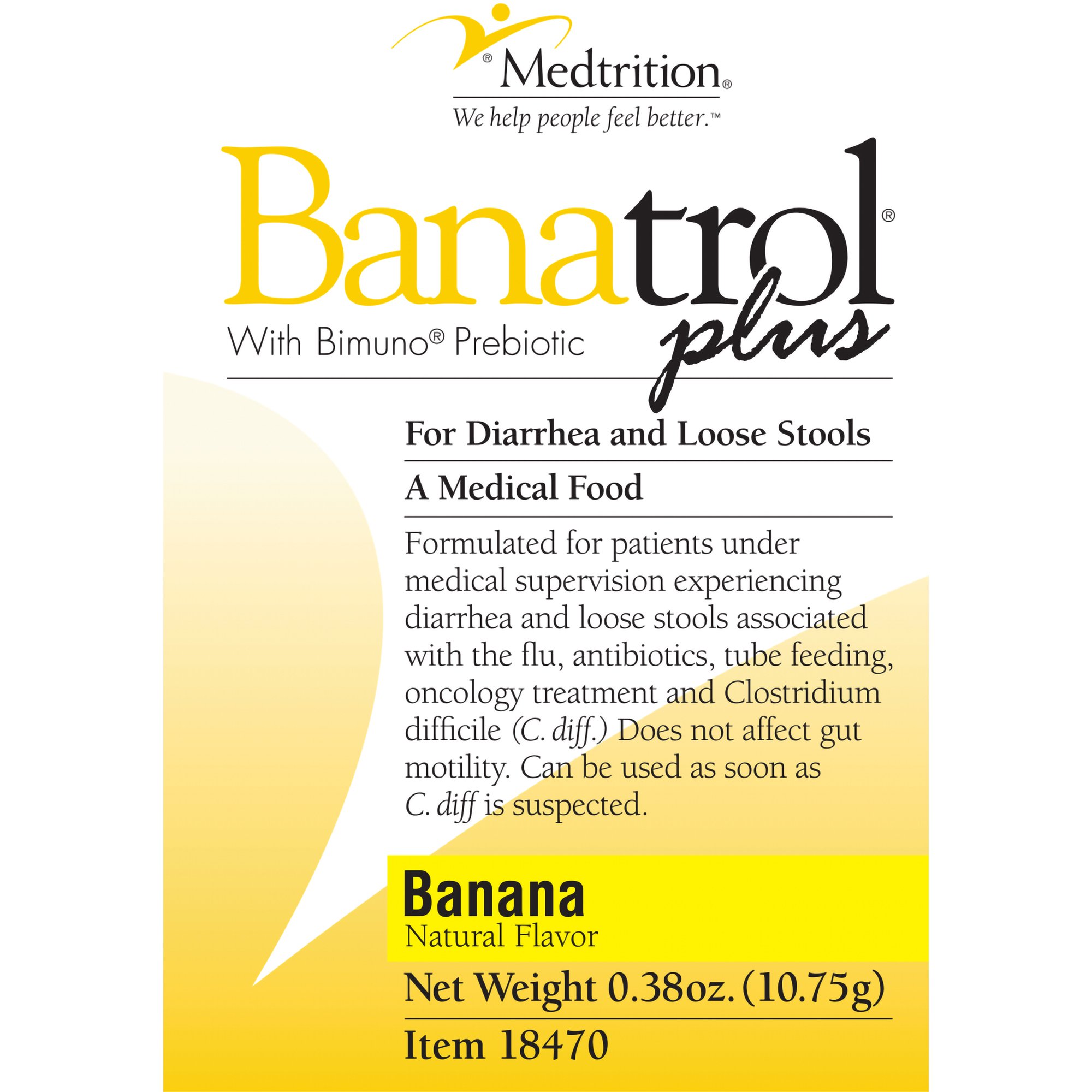 Medtrition-National Nutrition - 18470 Banatrol® Plus with Bimuno® Prebiotic Medical Food
