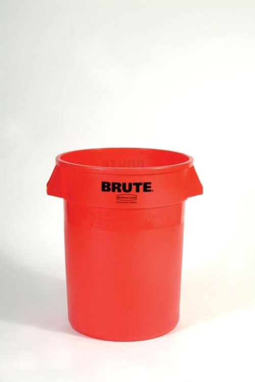 Essendant Co-United Stationers - RCP2632RED Trash Can Rubbermaid® Brute® 128 Quart / 32 gal. Red Plastic Round
