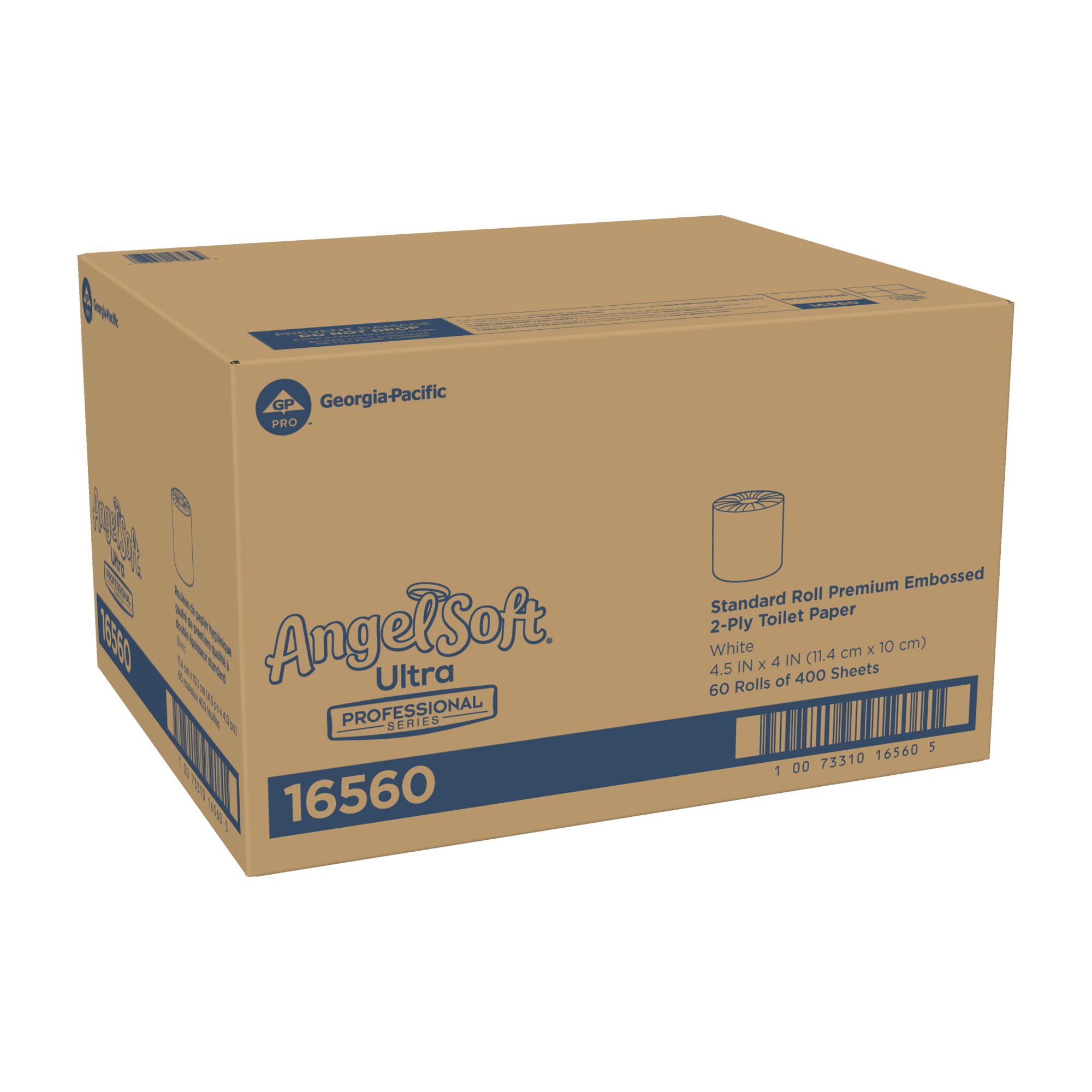 Georgia-Pacific Consumer Products LP 16560 - Angel Soft® Ultra Professional Series Toilet Paper, Soft, Absorbent, Two-Ply - 1/Roll, 60/Case