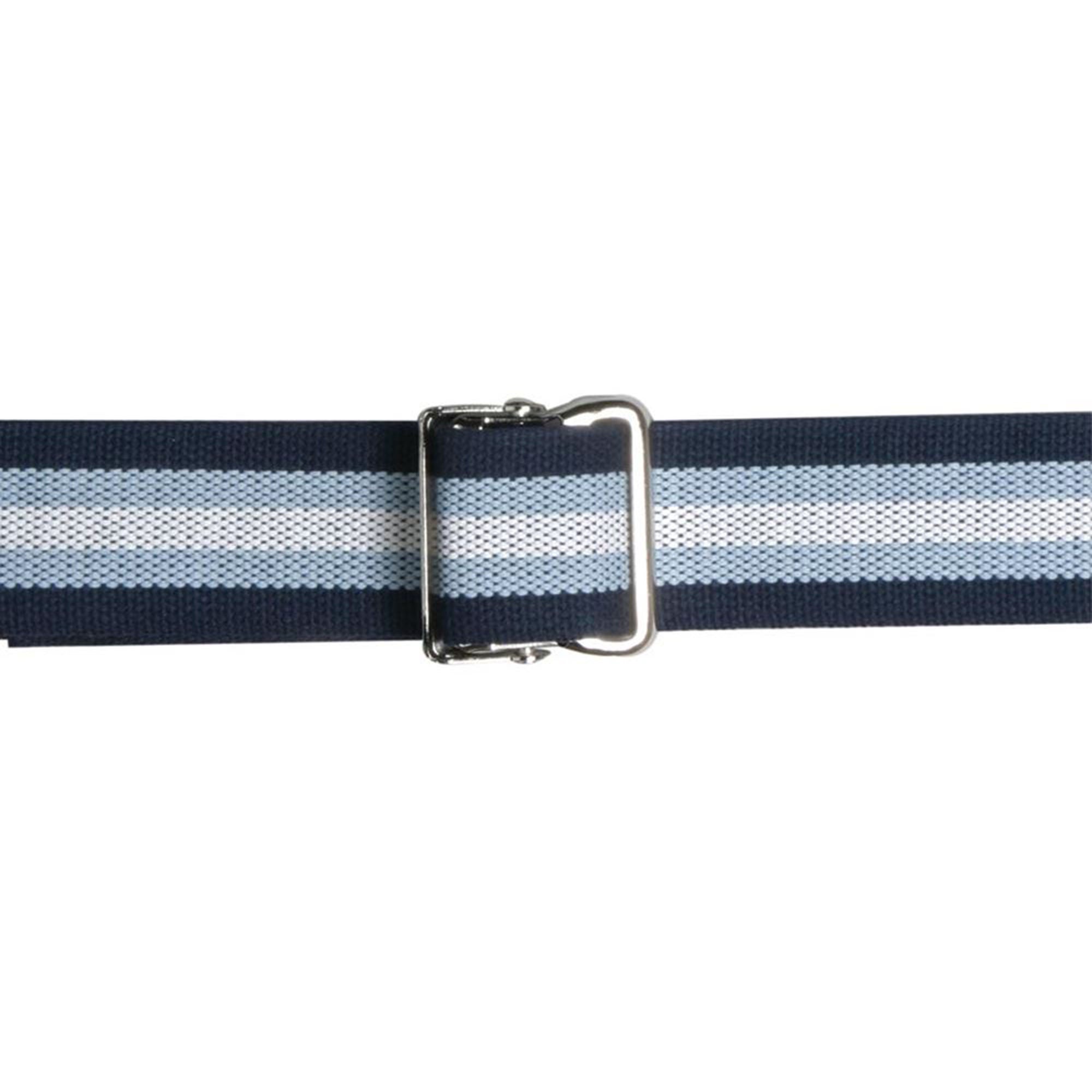 Alimed - 2970008129 Gait Belt AliMed® Antimicrobial 70 Inch Length Dark Blue / Light Blue / White Stripe Cotton
