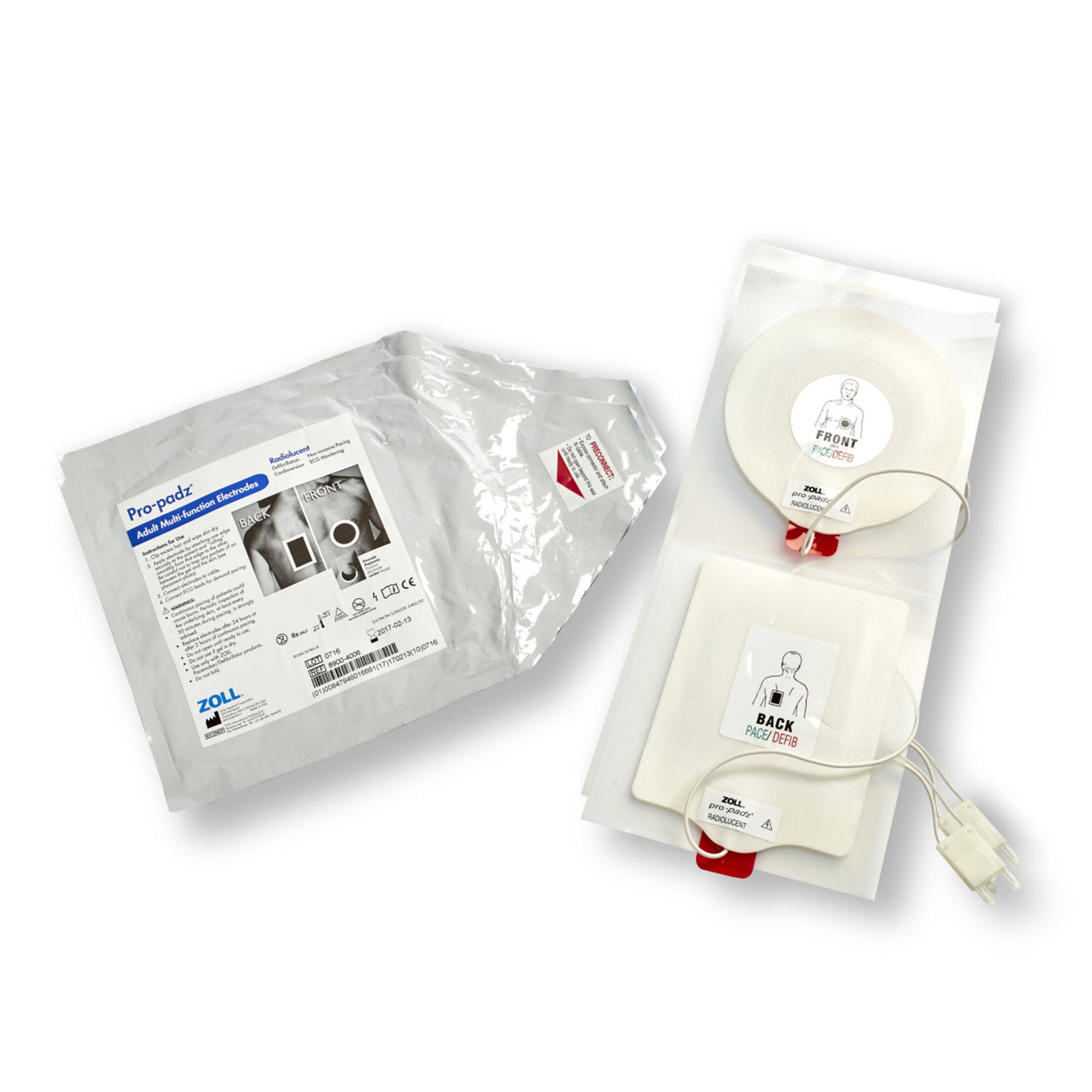 Zoll Medical - 8900-4006 AED Defibrillator Pad Pro-Padz® Plug Connector Adult