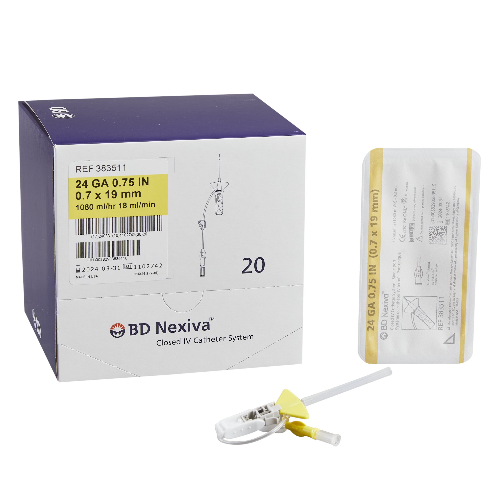BD - 383511 Nexiva™ Closed IV Catheter
