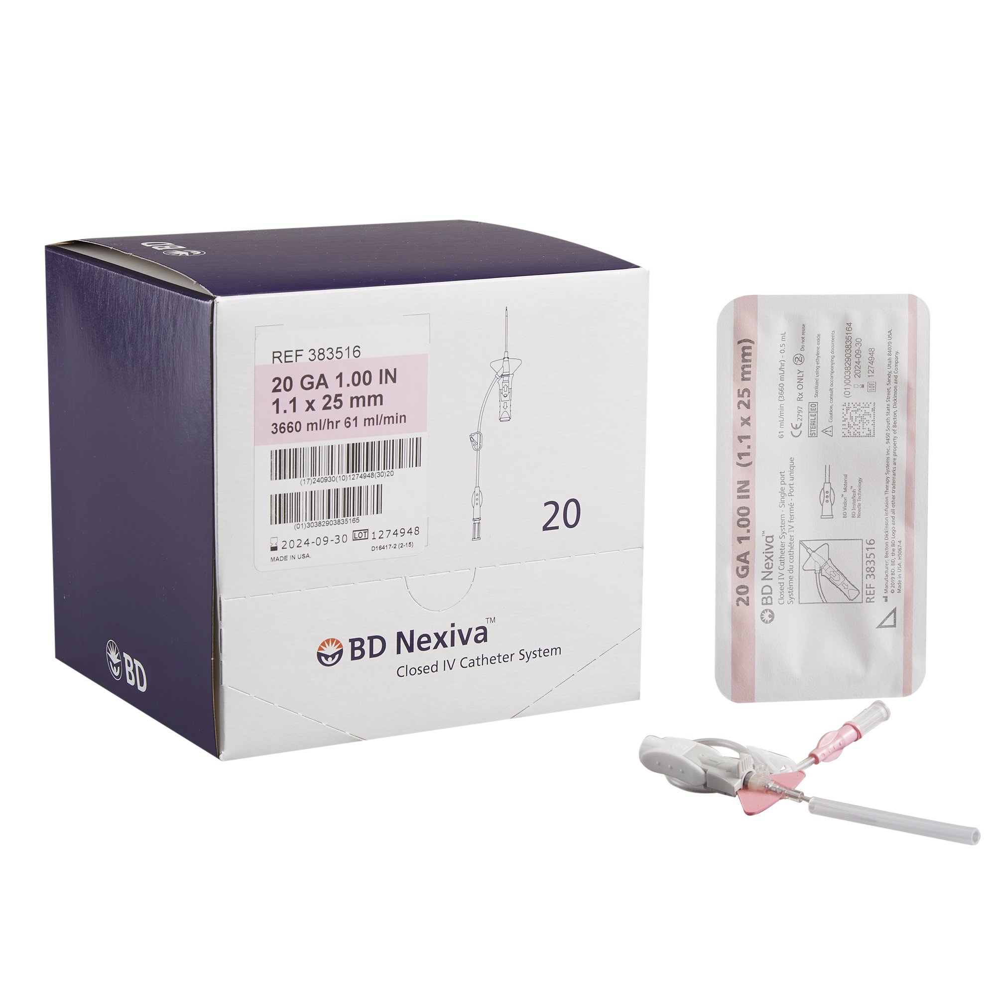 BD - 383516 Nexiva™ Closed IV Catheter