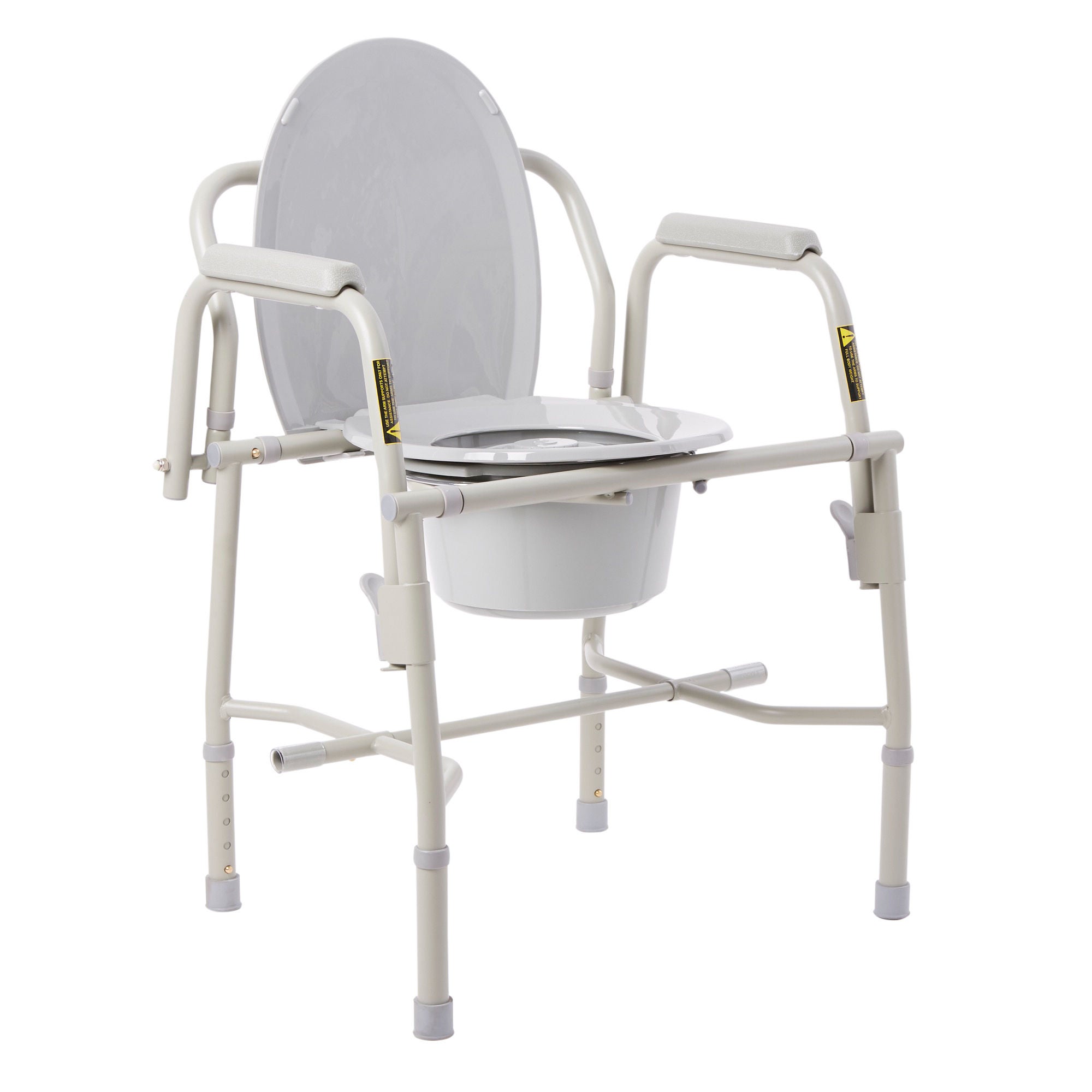 Drive DeVilbiss Healthcare - 11125KD-1 drive™ Deluxe Steel Drop-Arm Commode Chair