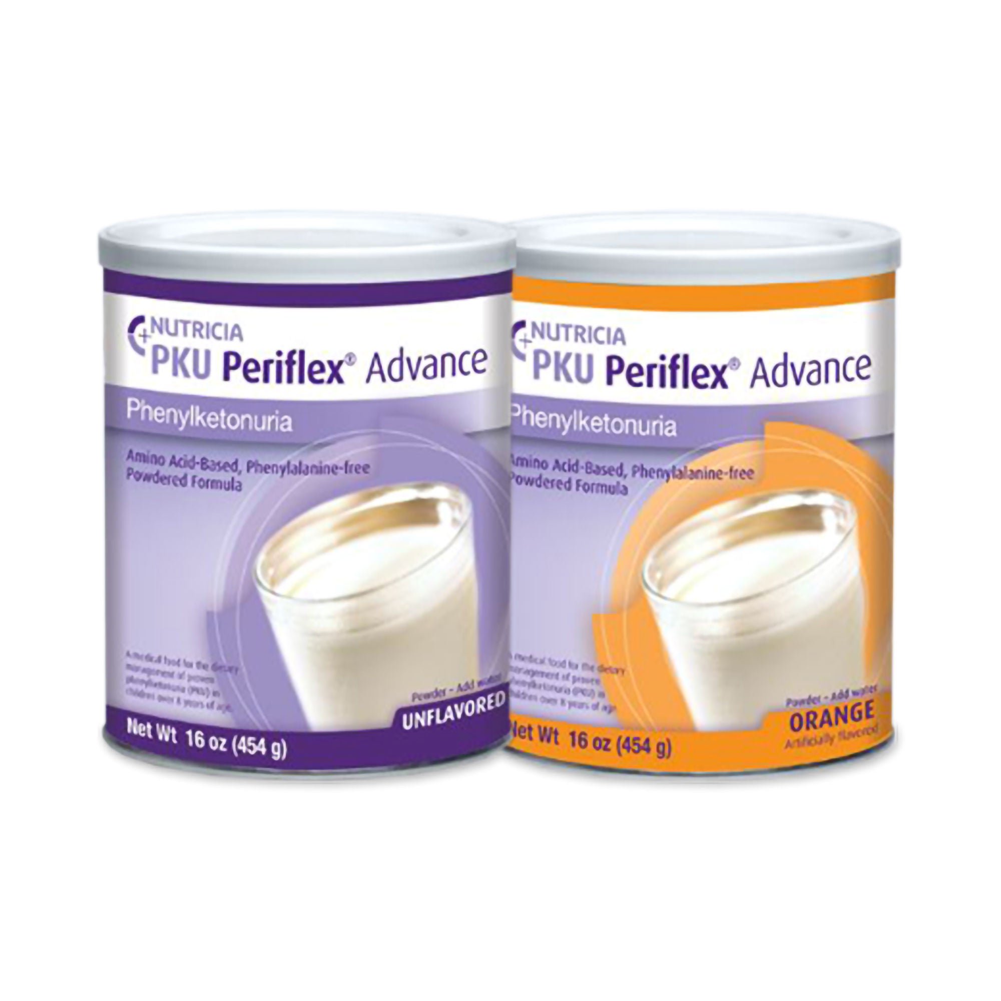 Nutricia North America 49837 - PKU Periflex® Advance Orange Amino Acid–Based Phenylalanine-Free Powder Formula - 6/Case