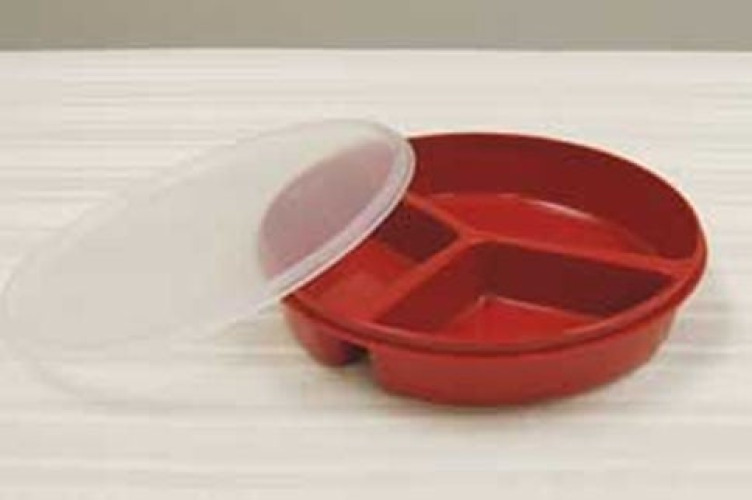 Alimed - 2970010881 Plate Redware™ Polypropylene Red Reusable