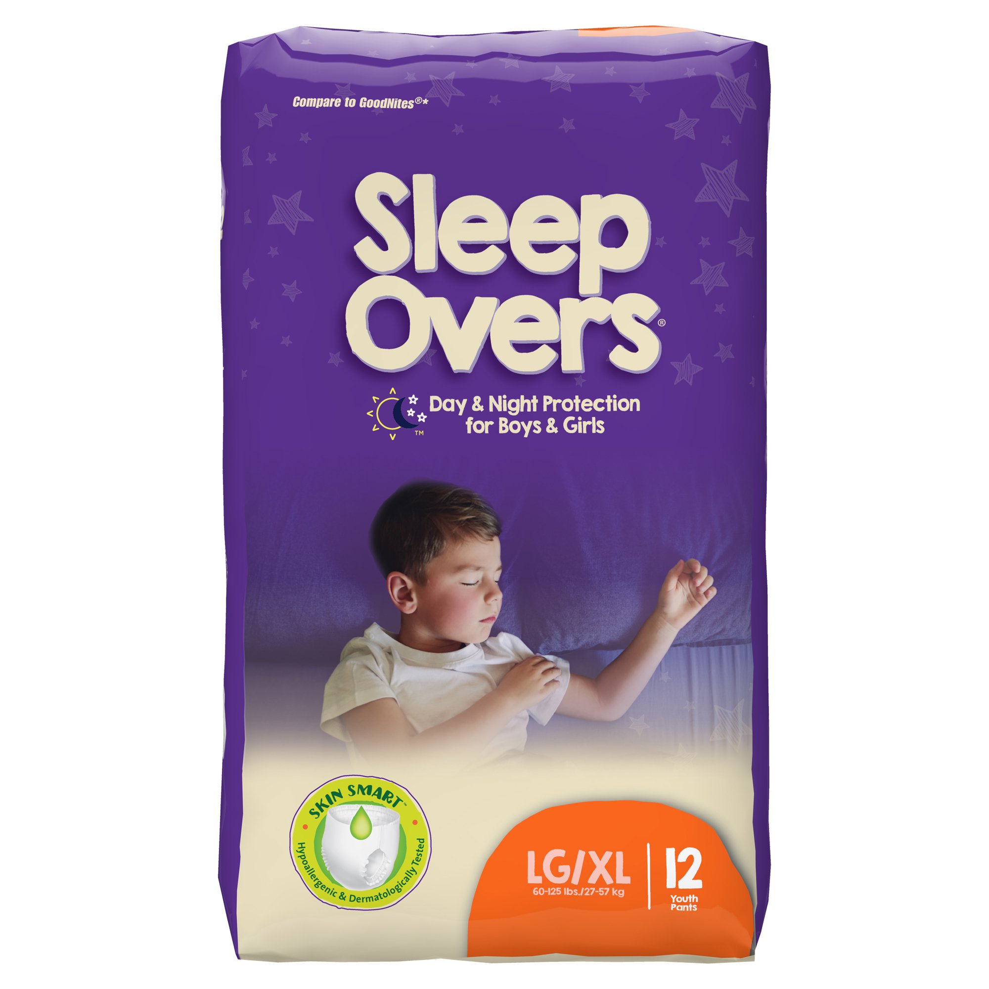 First Quality Products LLC SLP05302 - Cuties® Sleep Overs® Absorbent Underwear, Large / Extra Large - 1/Pack, 4/Case