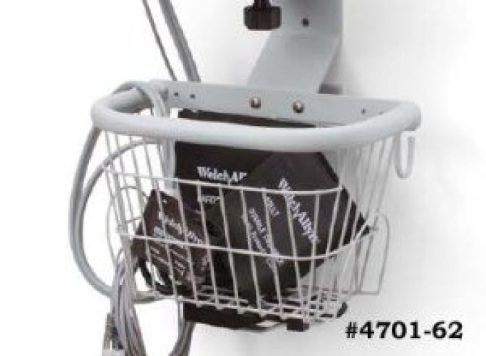 Welch Allyn - 4701-62 Wall Mount Spot Vital Signs® With Basket For use with Devices 4200B-E1, 420TB-E1, 42N0B-E1, 42NTB-E1, 42MTB-E1, 42M0B-E1