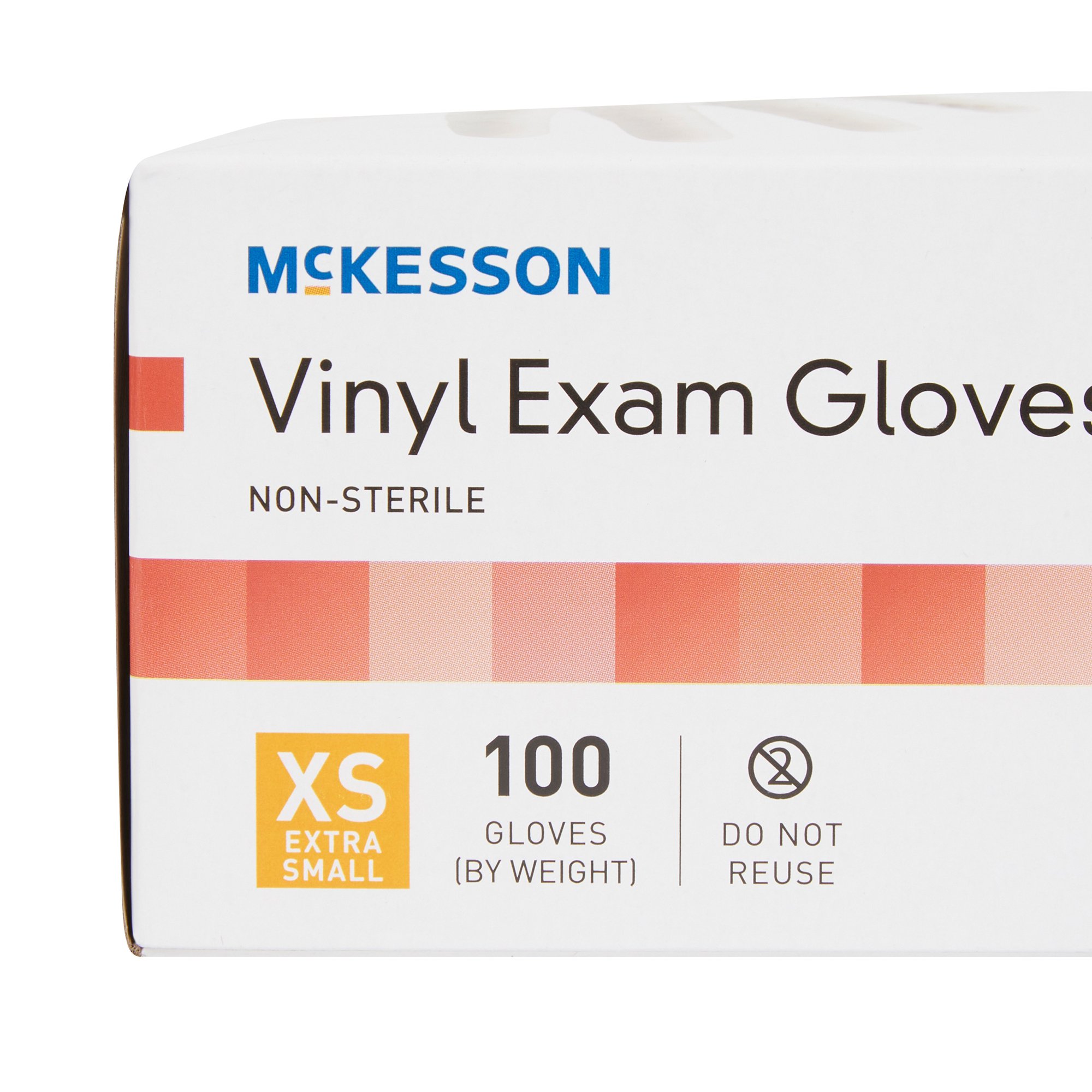 McKesson Brand 14-112 - McKesson Vinyl Exam Glove, Extra Small, Clear - 1/Box, 10/Case