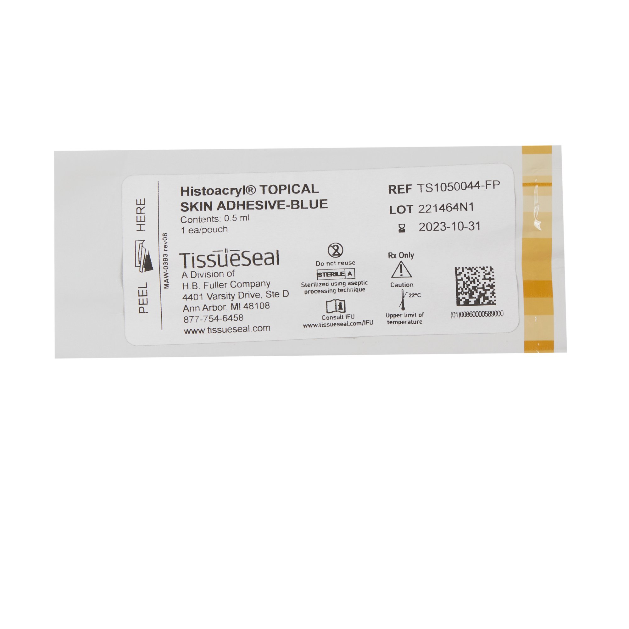 HB Fuller Medical Adhesive Technologies LLC TS1050044FP - Histoacryl® Blue Topical Skin Adhesive - 10/Pack