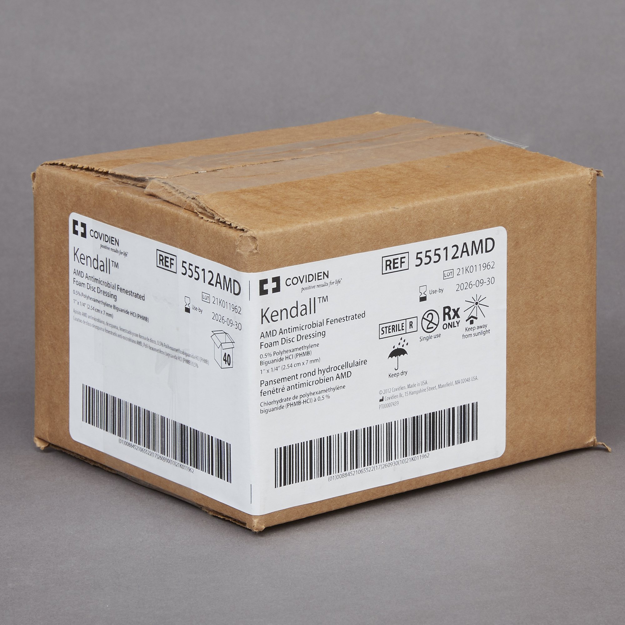 Kendall AMD Antimicrobial Catheter Dressing Protective Disc 55512AMD by Cardinal
