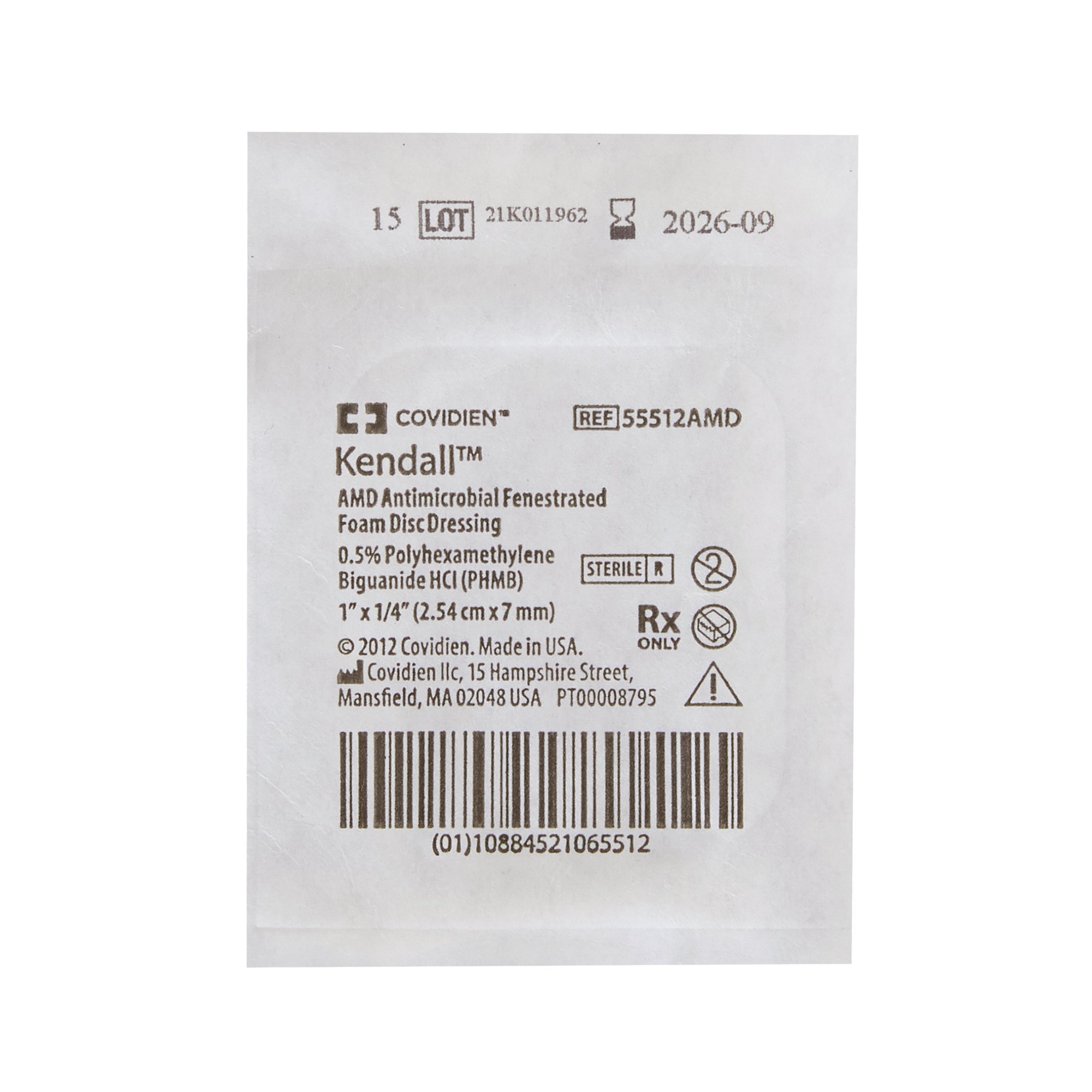 Kendall AMD Antimicrobial Catheter Dressing Protective Disc 55512AMD by Cardinal