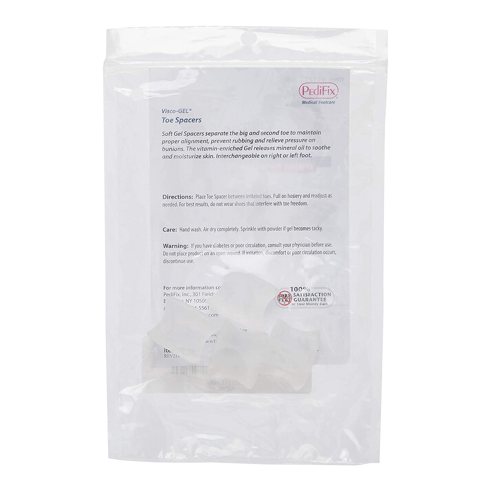 Pedifix 1126-4 - Visco-Gel® Toe Spacer, Medium - 4/Pack