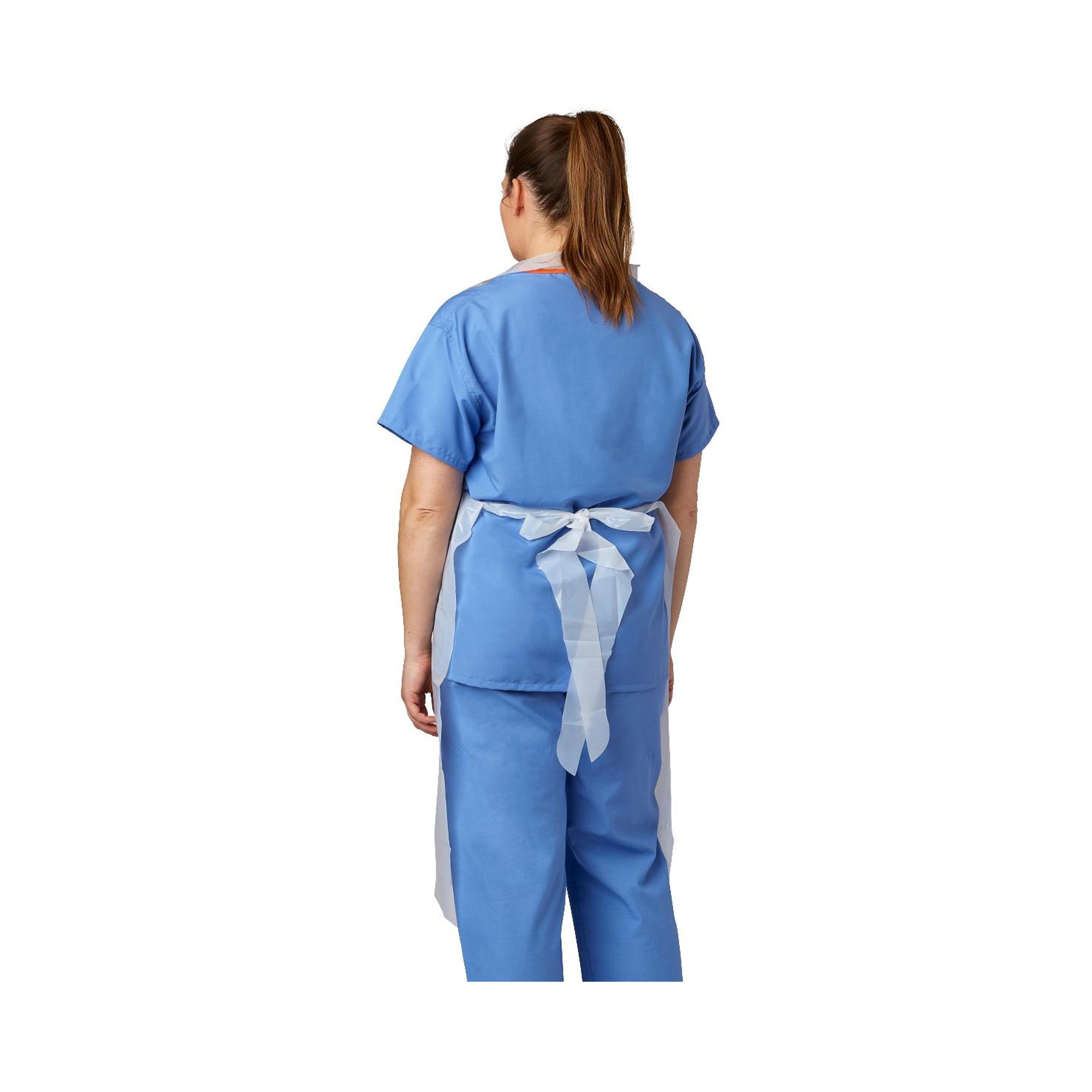 Medline NON24274W - Medline® General Purpose Apron - 1/Each, 50/Box, 250/Case