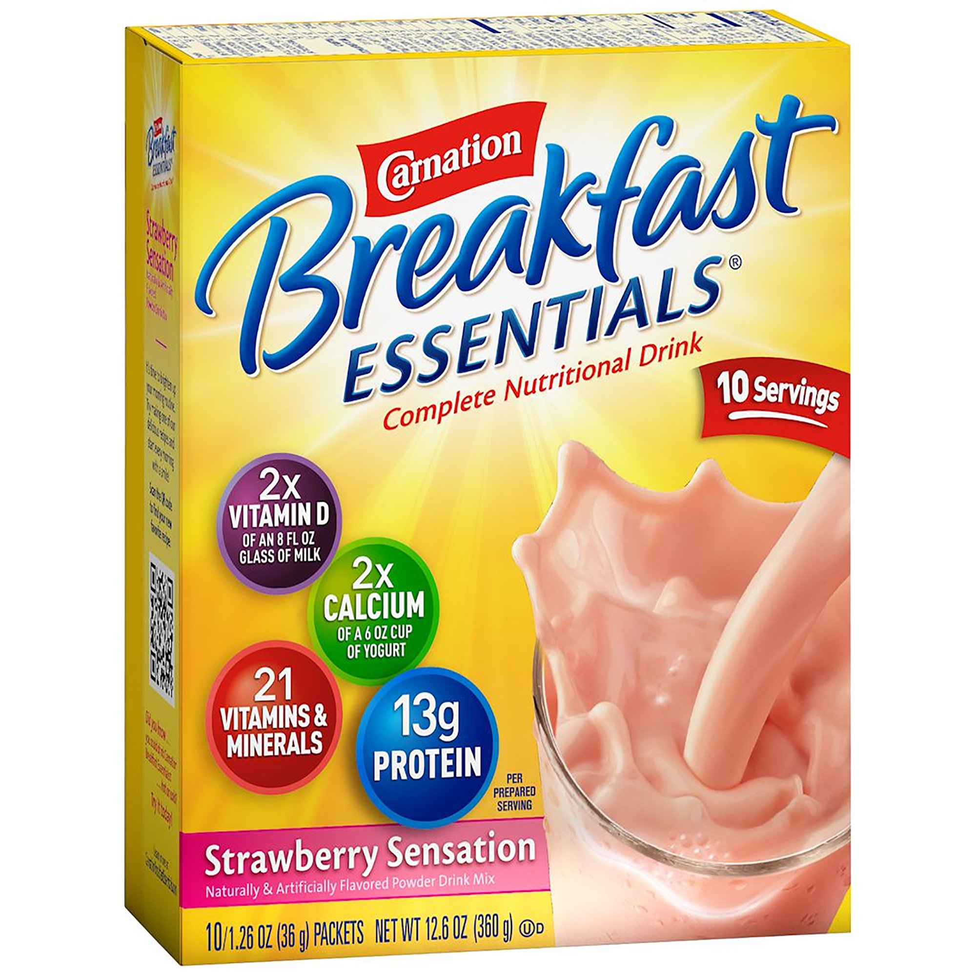 Nestle Healthcare Nutrition - 00050000486502 Carnation Breakfast Essentials® Strawberry Nutritional Drink