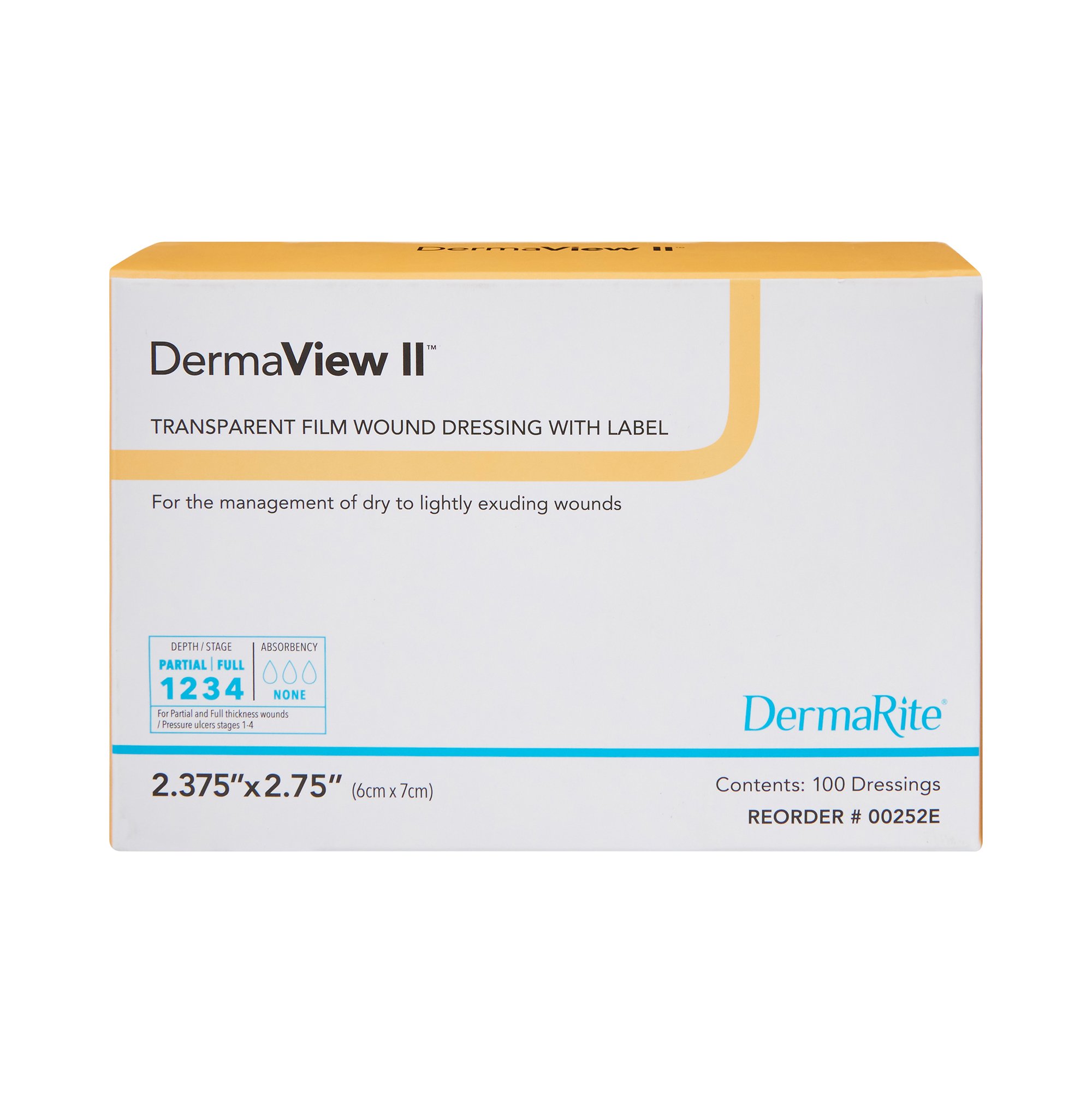 Sion Brands LLC - 00252E DermaView II™ Transparent Film Dressing