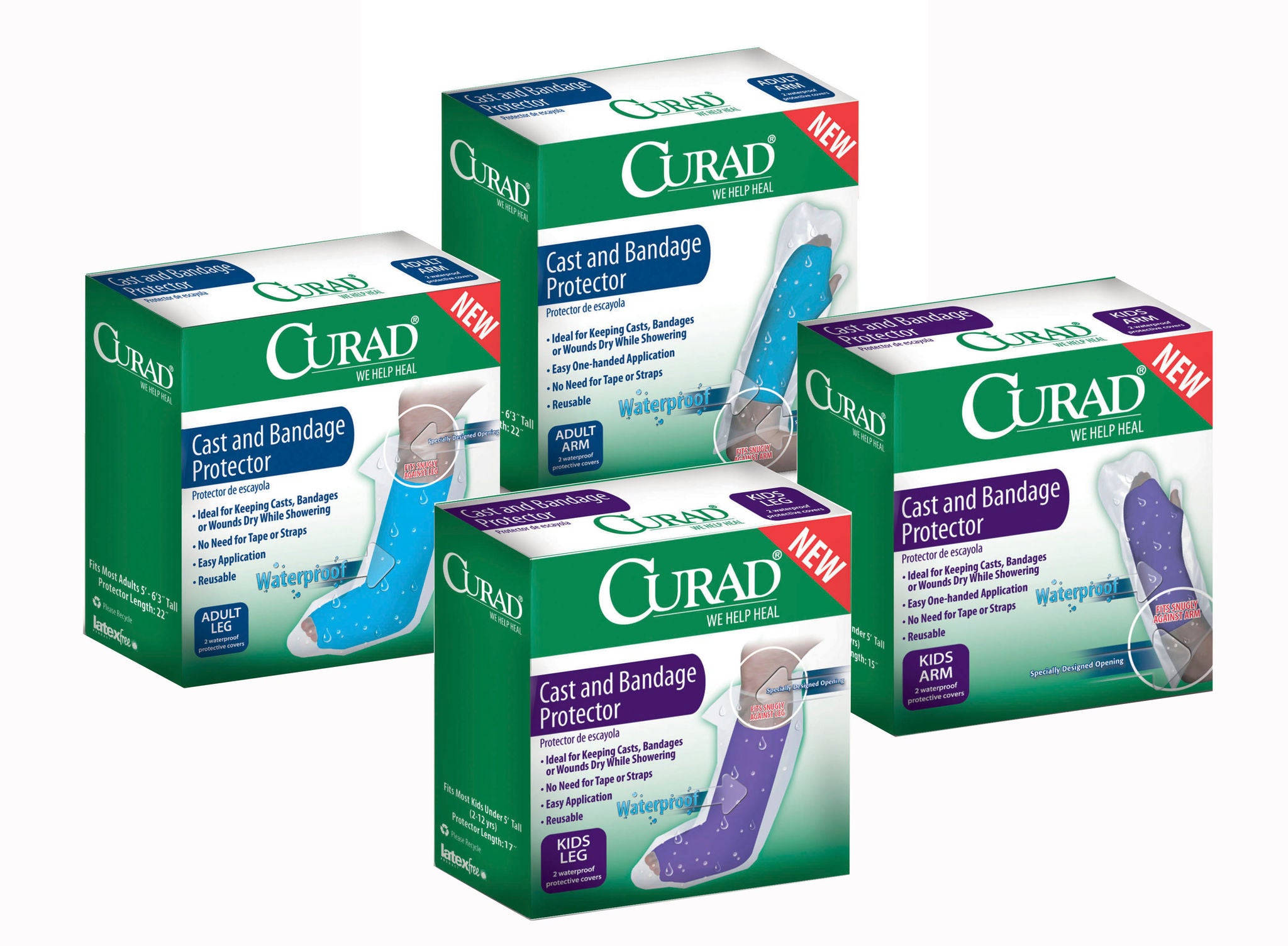 Medline - CUR200ALL Leg Cast Protector Curad®