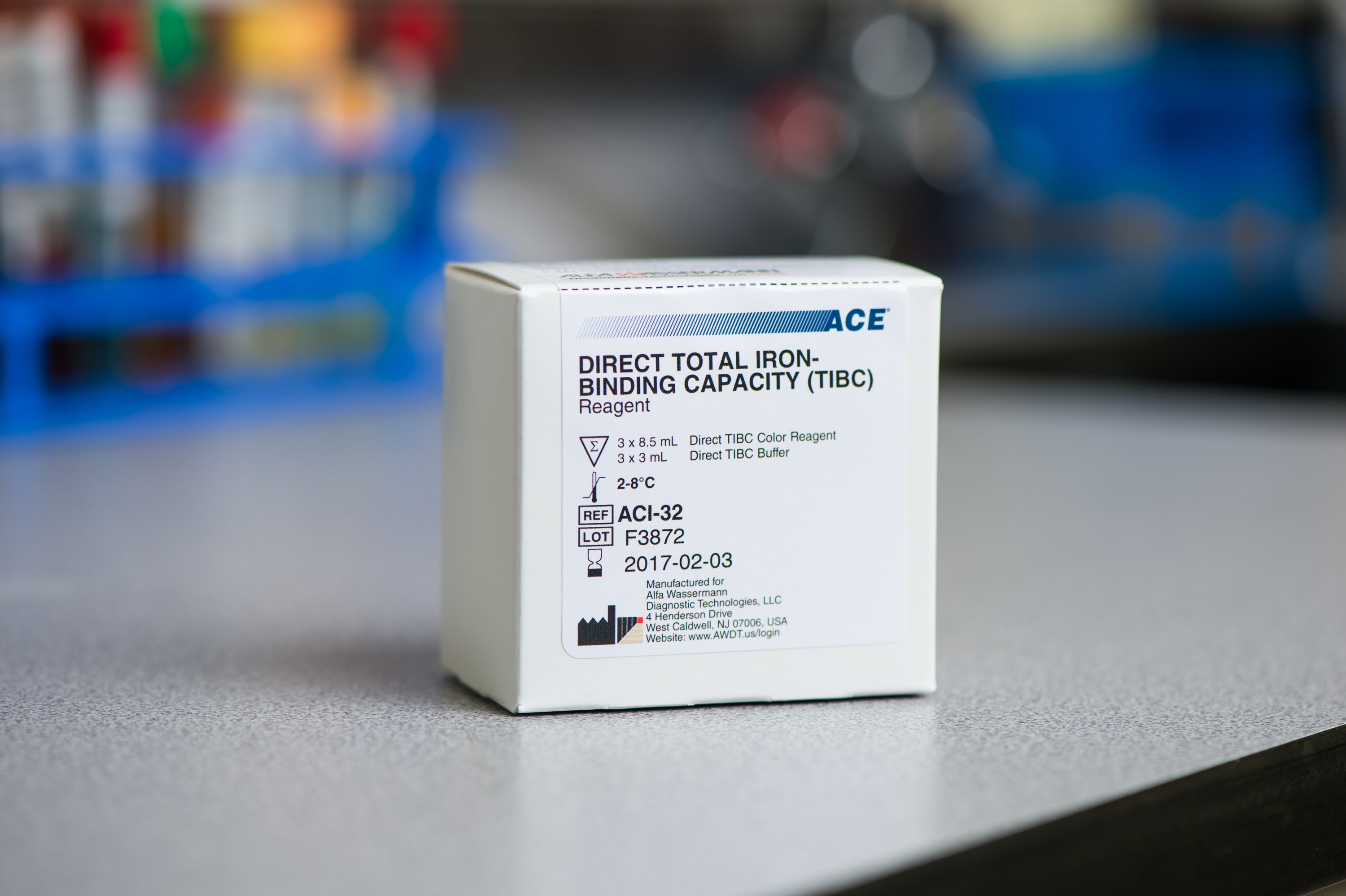 Alfa Wassermann ACI-32 - Ace® Reagent Kit for Ace and Ace Alera Analyzers, TIBC test - 1/Kit