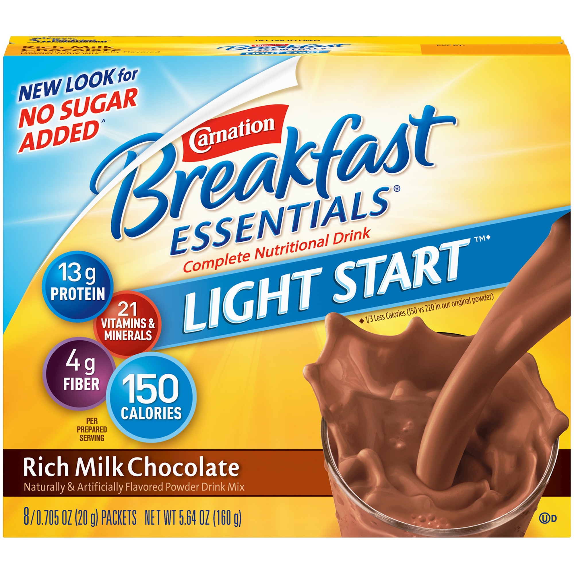 Nestle Healthcare Nutrition - 10050000540423 Carnation Breakfast Essentials® Light Start Chocolate Nutritional Drink Mix