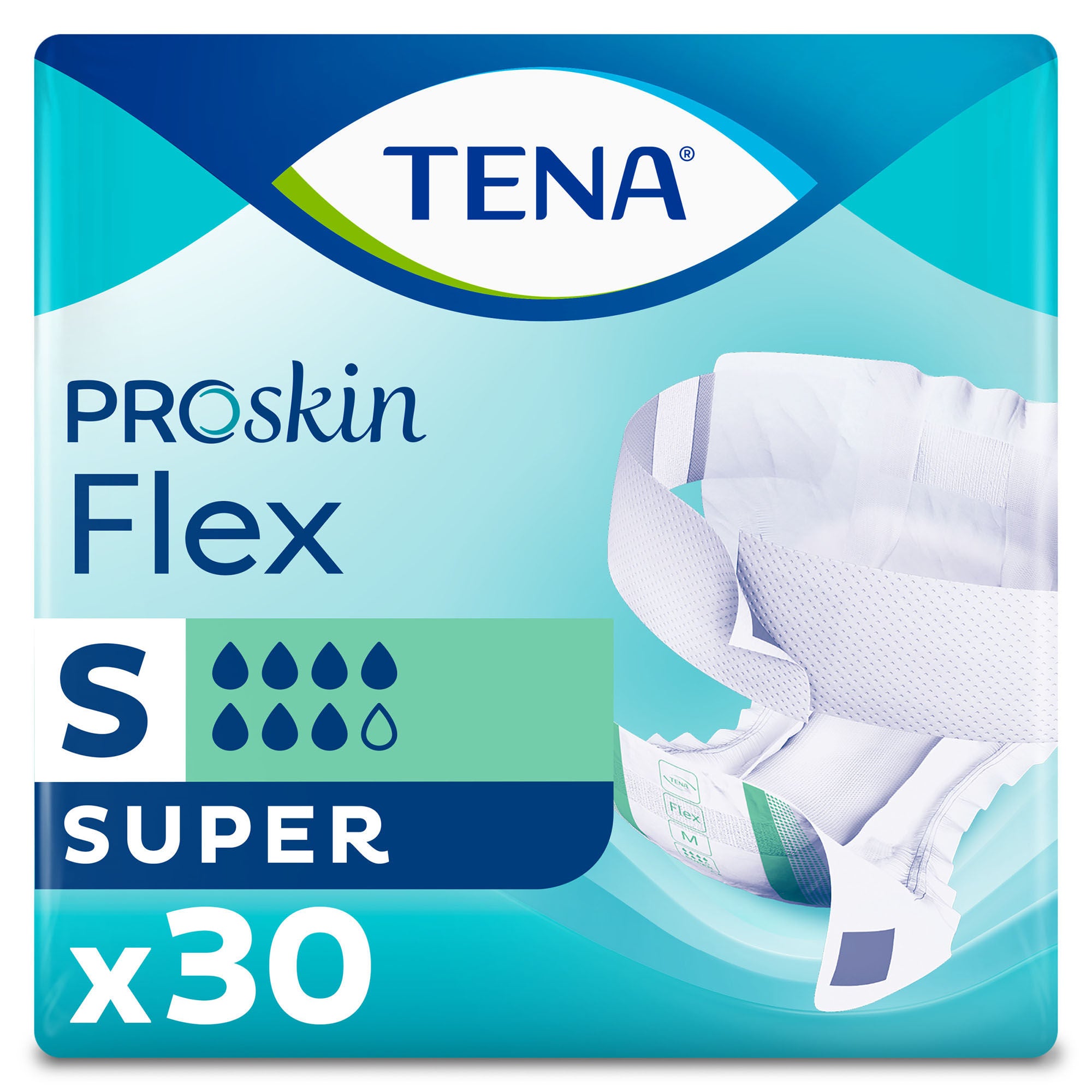 Essity HMS North America Inc - 67804 Incontinence Belted Undergarment TENA® ProSkin™ Flex Super Adult Size 8 Unisex Disposable Heavy Absorbency