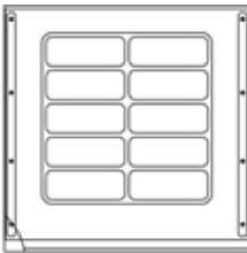 Invacare - 8881127548-U550 Seat Upholstery Kit For Wheelchair