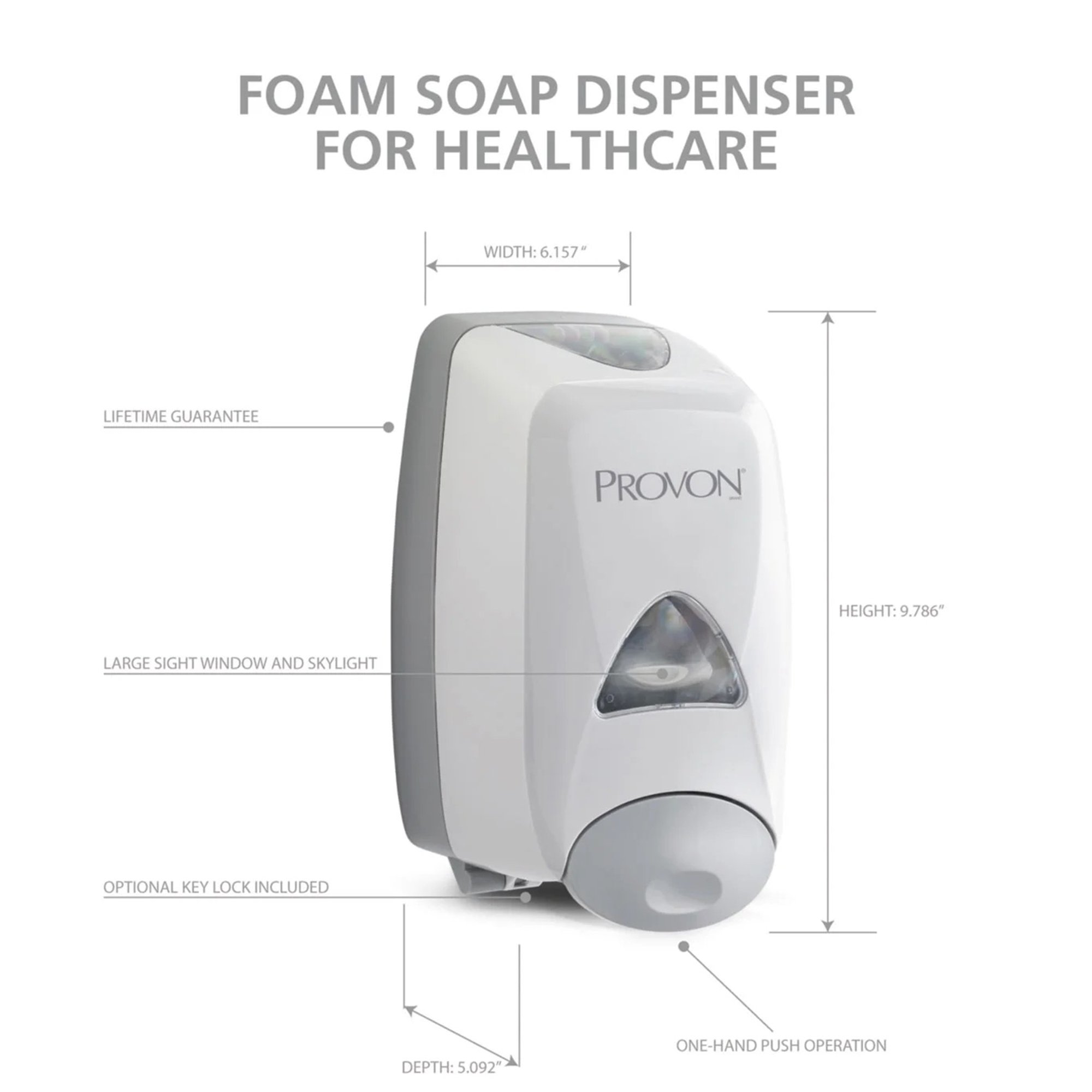 GOJO - 5160-06 Provon® FMX-12™ Skin Care Dispenser for Provon FMX-12 Soap Dispenser Refills